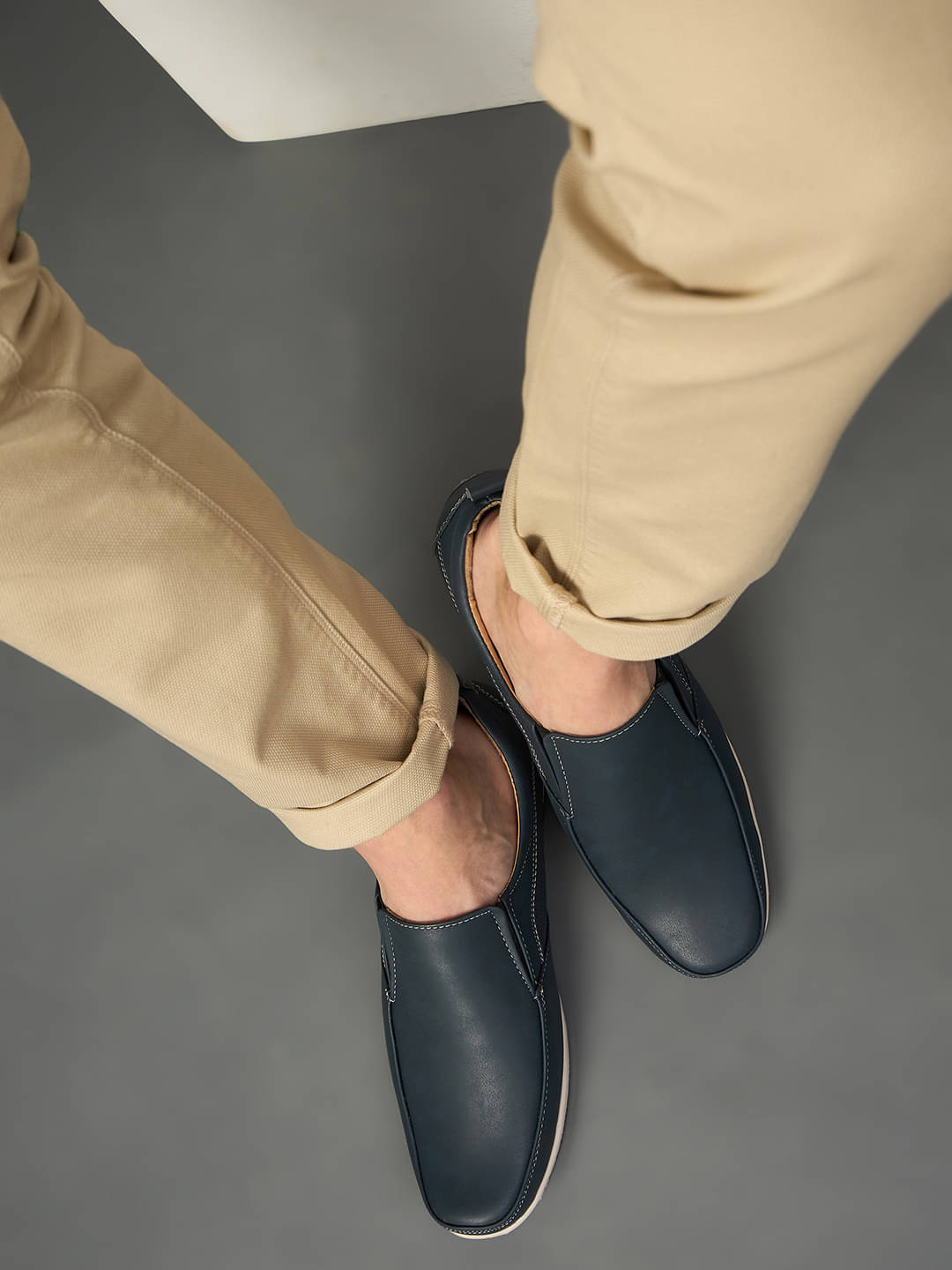     			Club York Navy Men's Slip on