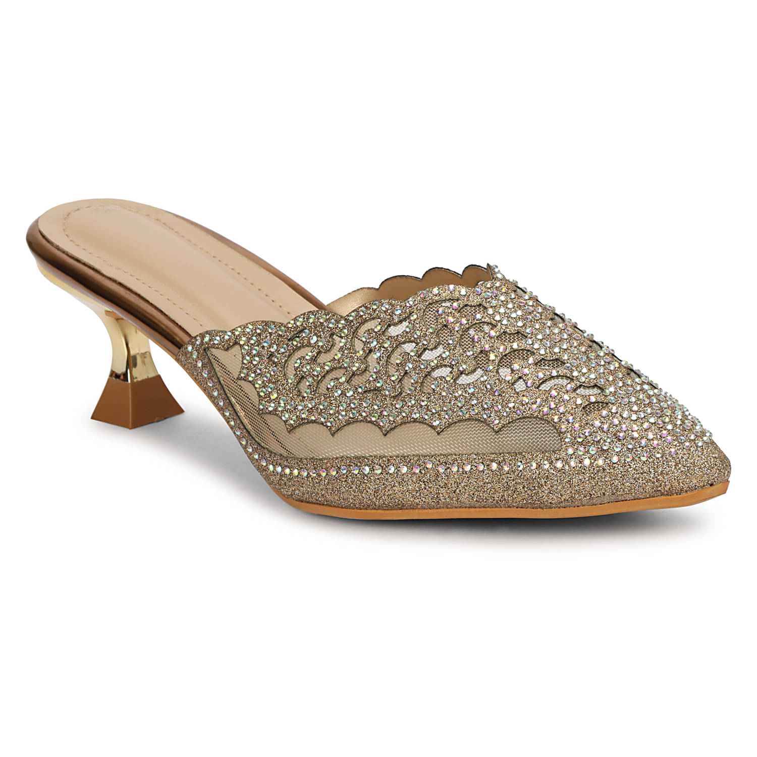     			Commander Shoes Bronze Women's Mules Heels