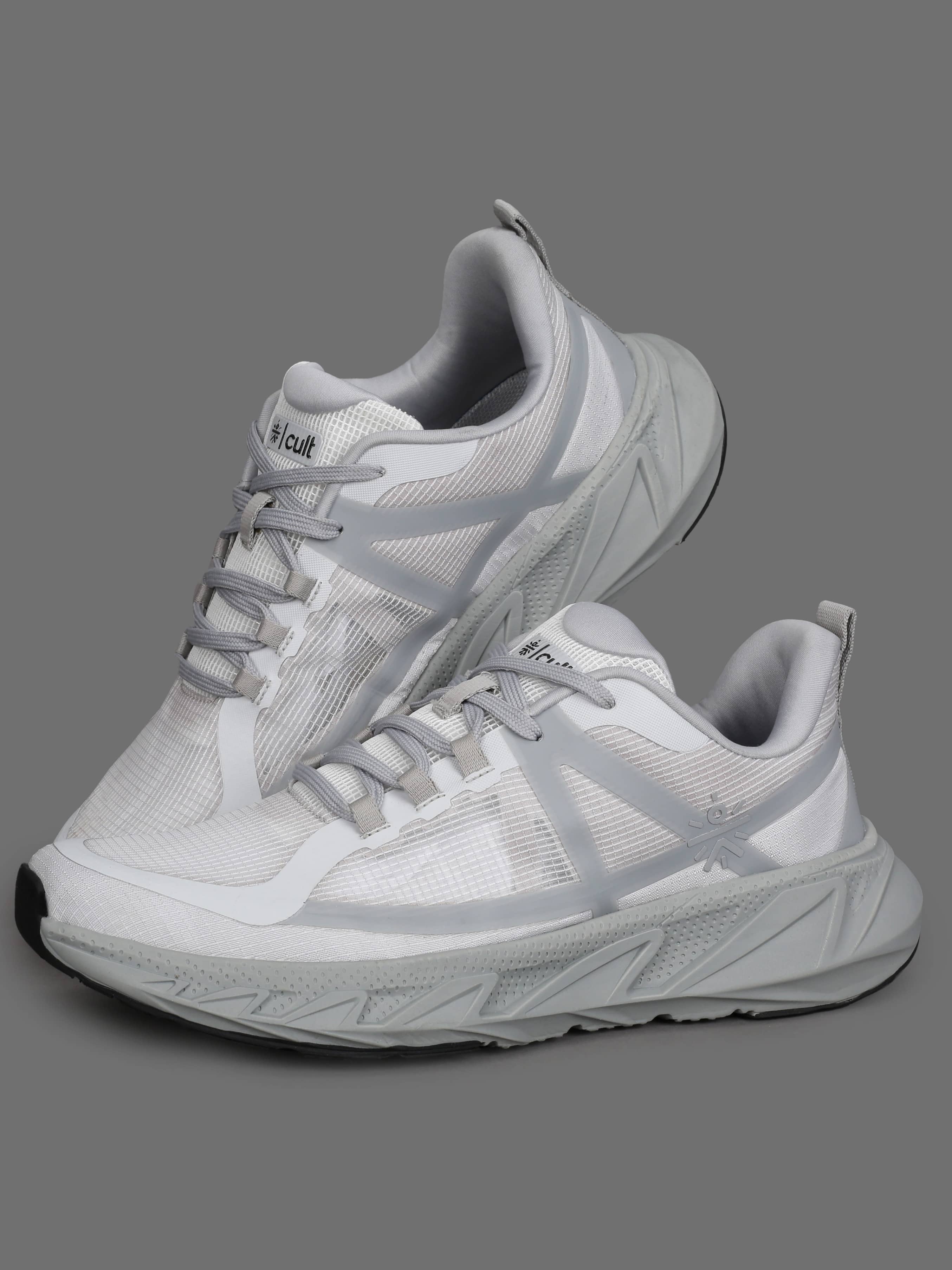 Cult Traverse Light Grey Men's Sports Running Shoes - Sports Shoes | Buy online on ZillyBuy