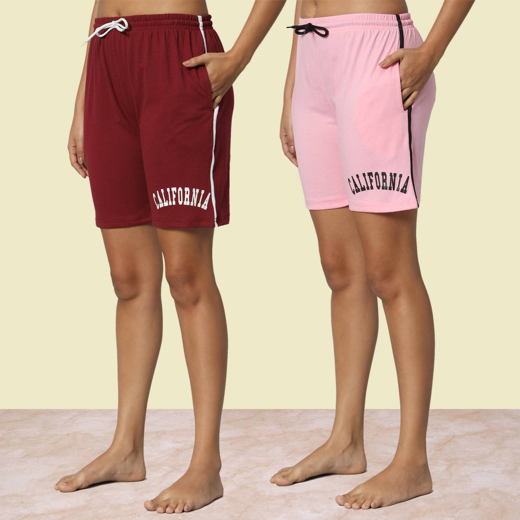     			DUCOHIVE Cotton Blend Bermuda - Multicolor 3 Pack of 2