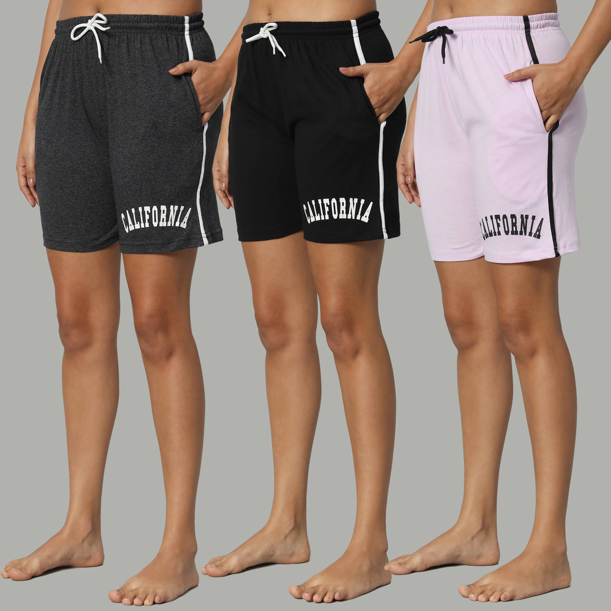     			DUCOHIVE Cotton Blend Bermuda - Multicolor 9 Pack of 3