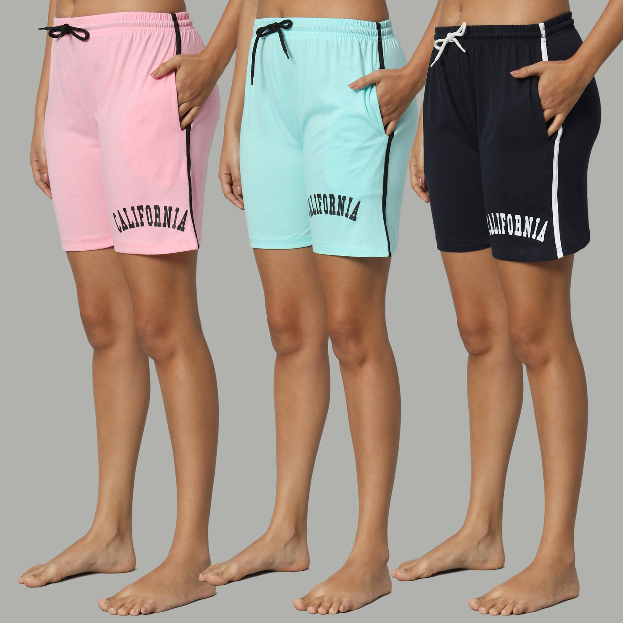     			DUCOHIVE Cotton Blend Bermuda - Multicolor 8 Pack of 3