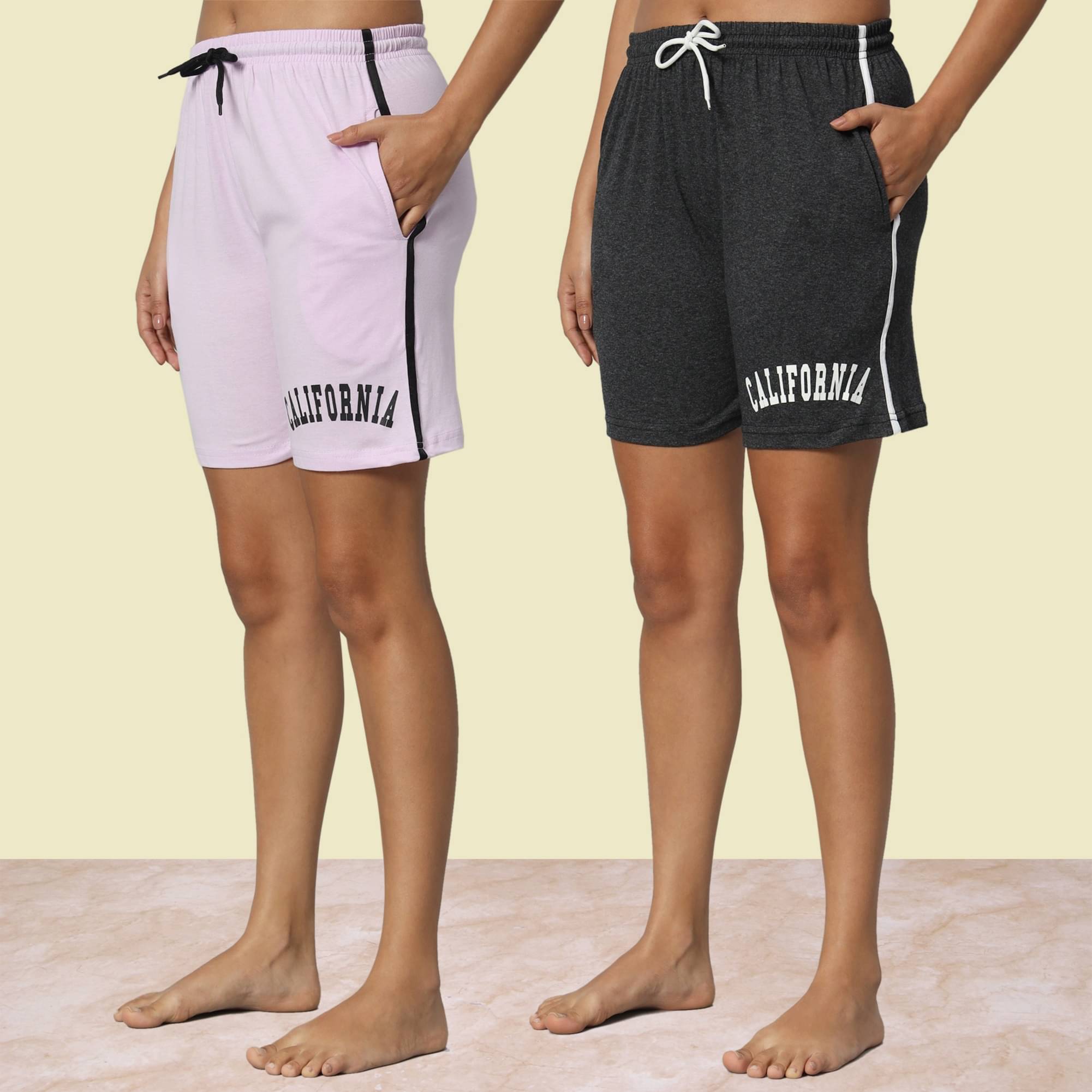     			DUCOHIVE Cotton Blend Bermuda - Multicolor 6 Pack of 2