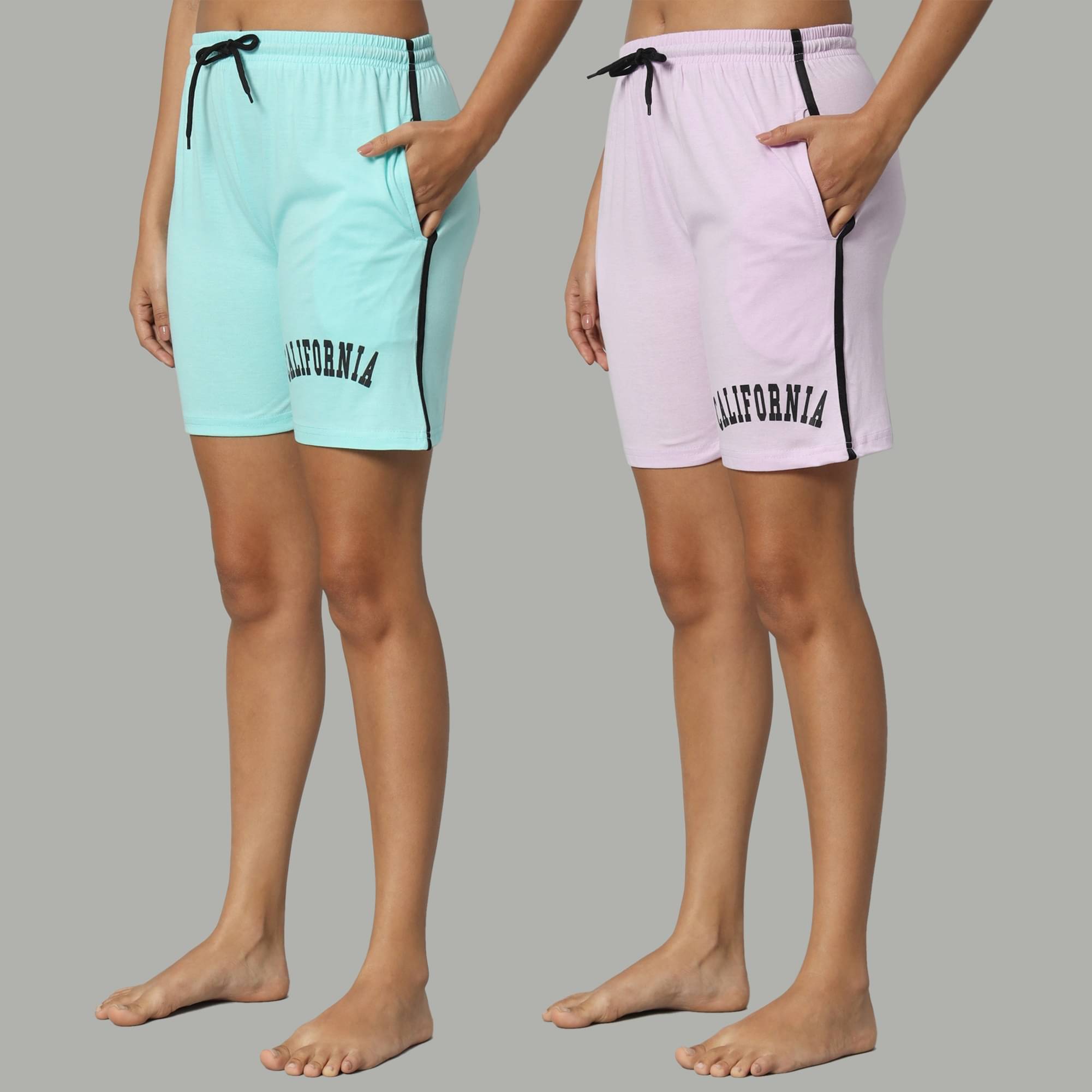     			DUCOHIVE Cotton Blend Bermuda - Multicolor 3 Pack of 2