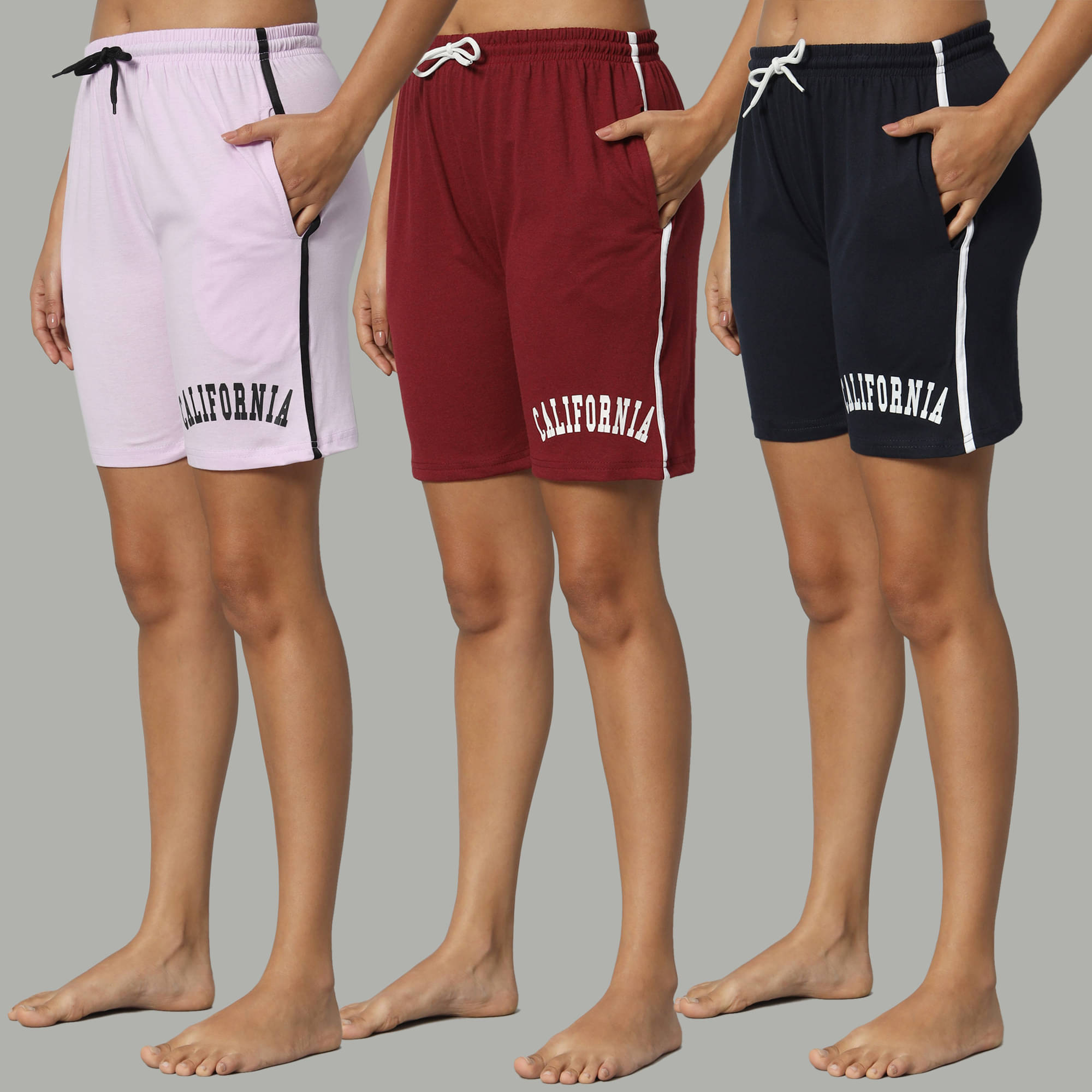     			DUCOHIVE Cotton Blend Bermuda - Multicolor 10 Pack of 3