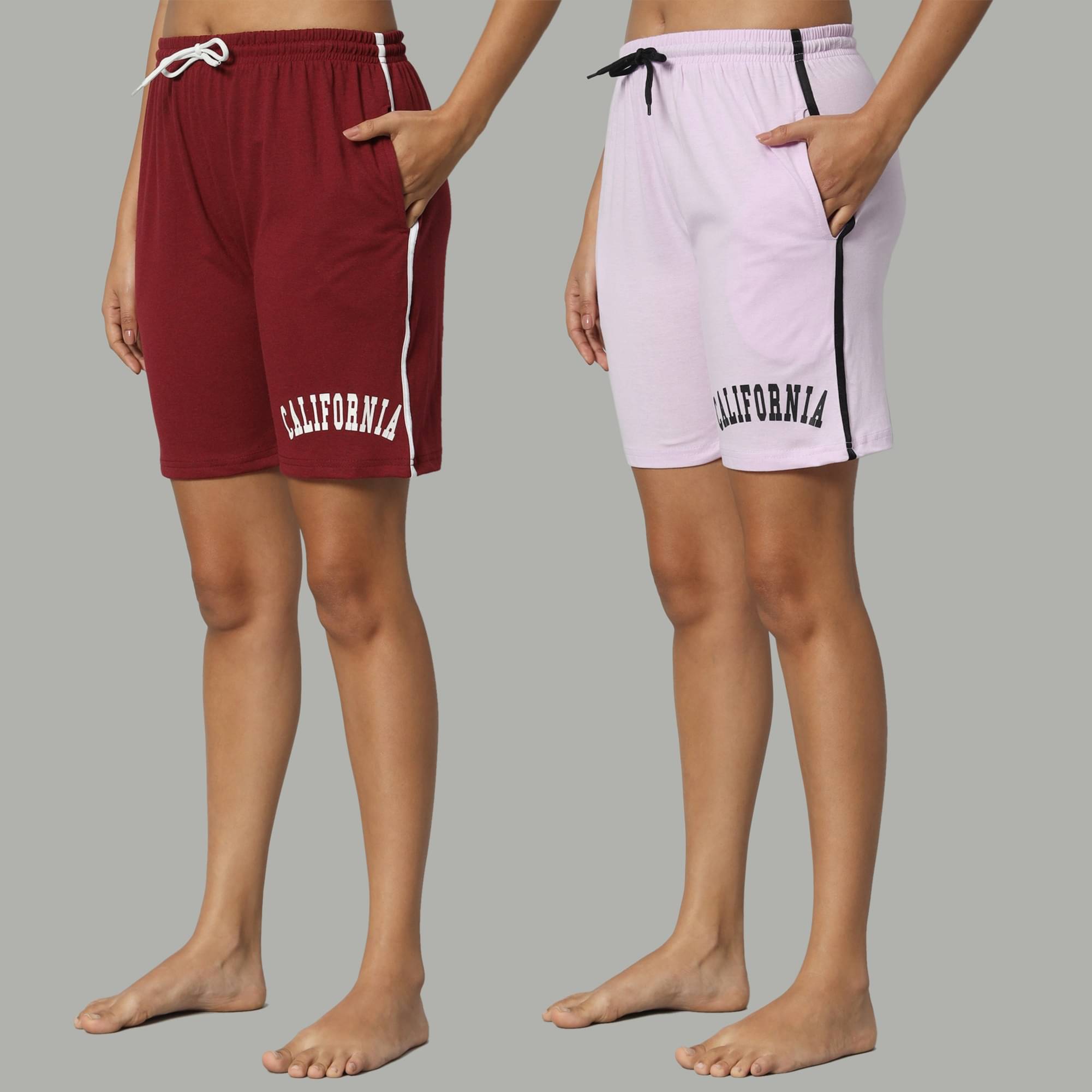     			DUCOHIVE Cotton Blend Bermuda - Multicolor 6 Pack of 2