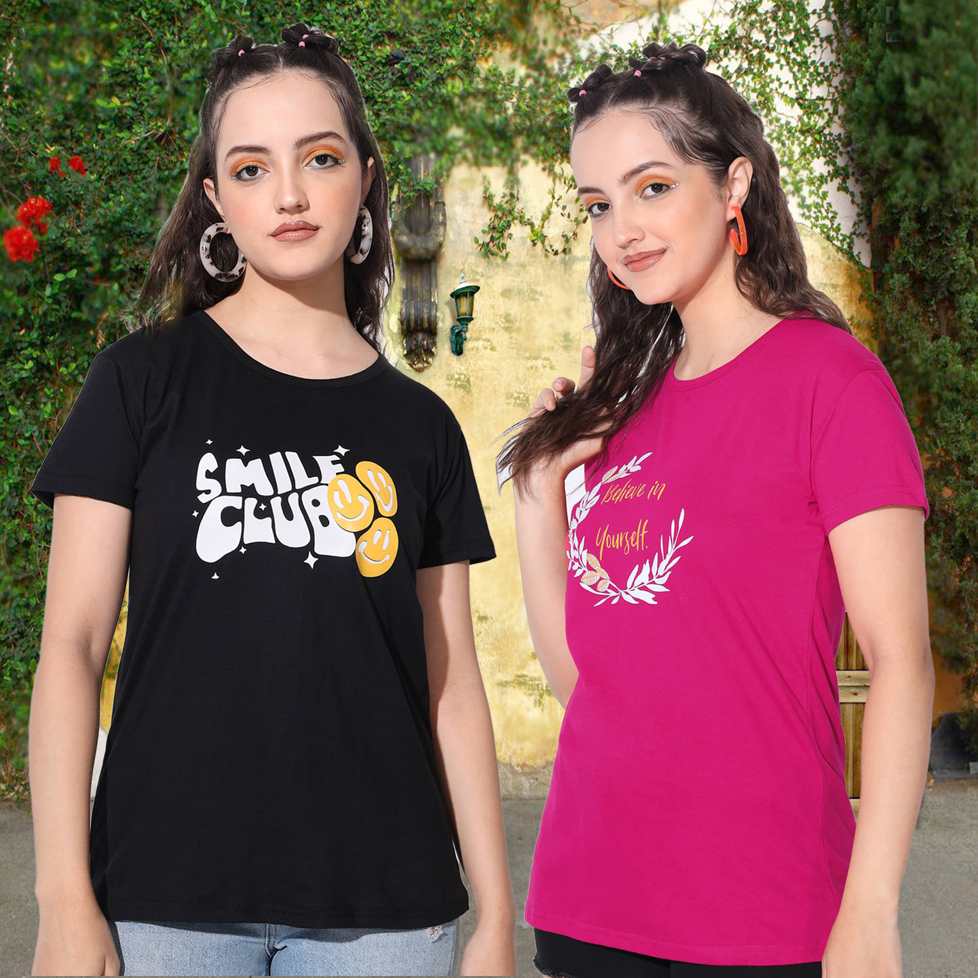 DUCOHIVE Women's Cotton Regular Top ( Multicolor 10 ) DUCOHIVE Women's Cotton Regular Top ( Multicolor 10 )