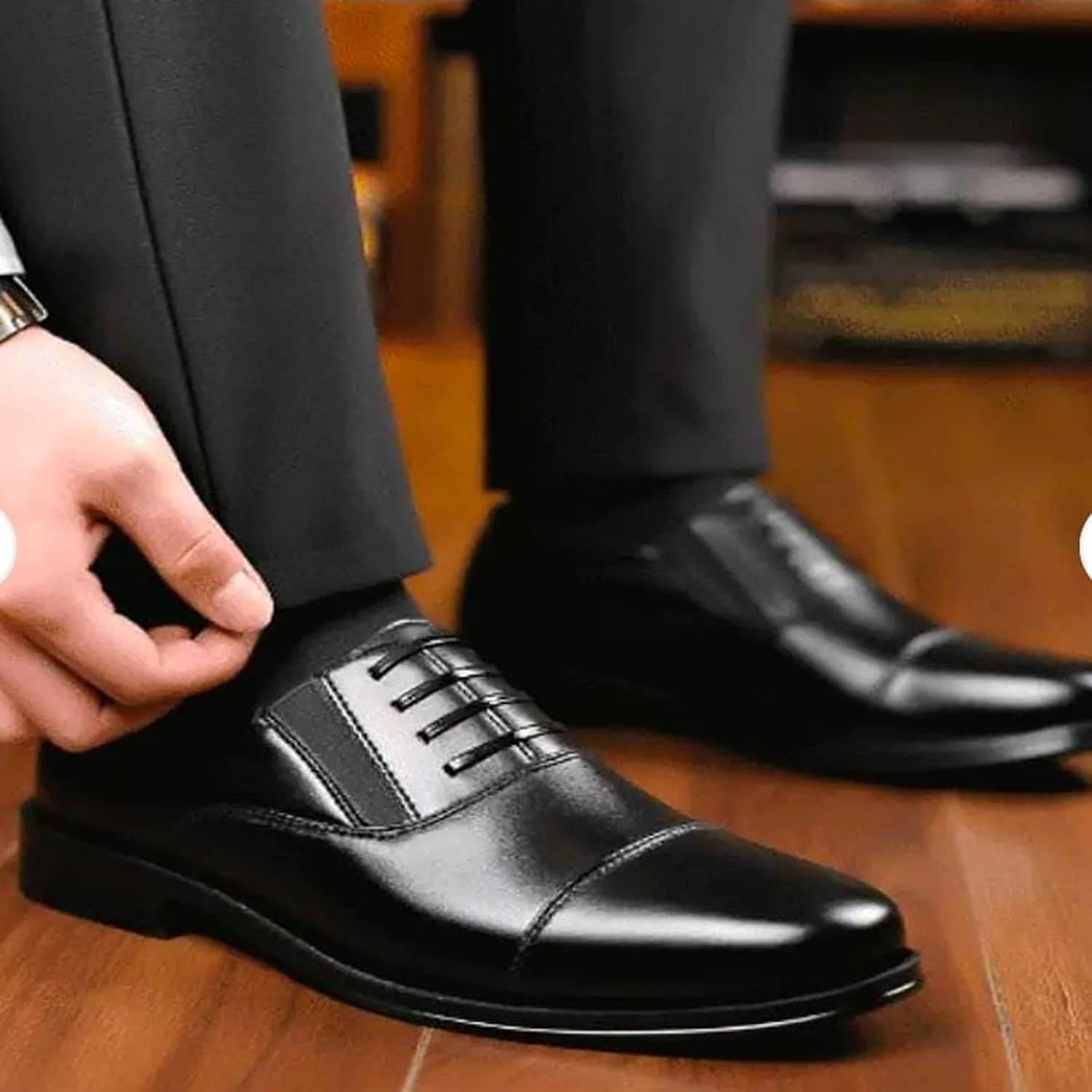 Figor Black Men's Derby Formal Shoes - Formal Shoes | Buy online on ZillyBuy