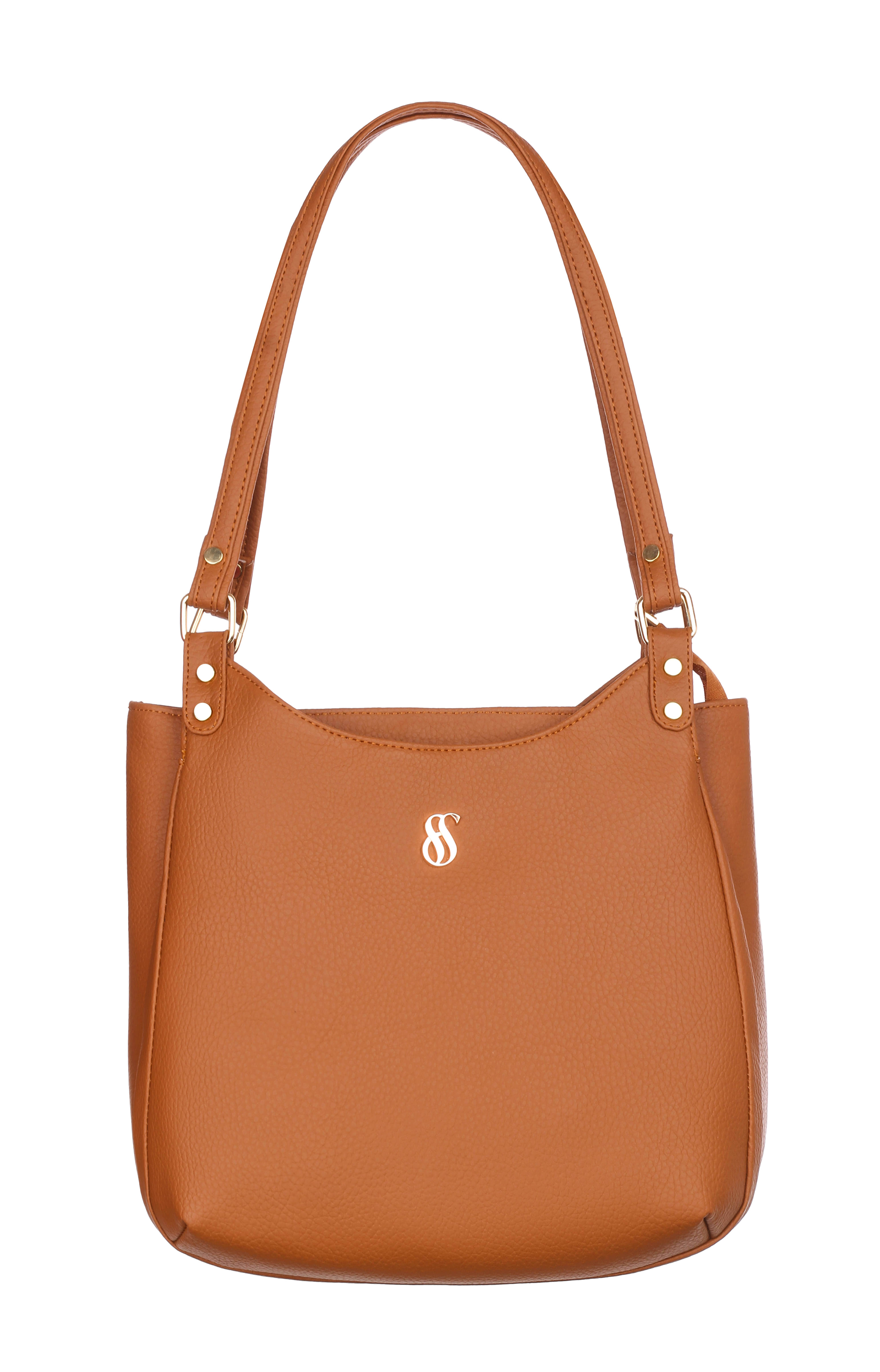     			Fostelo Shoulder Bag PU Set of 1 ( Tan )