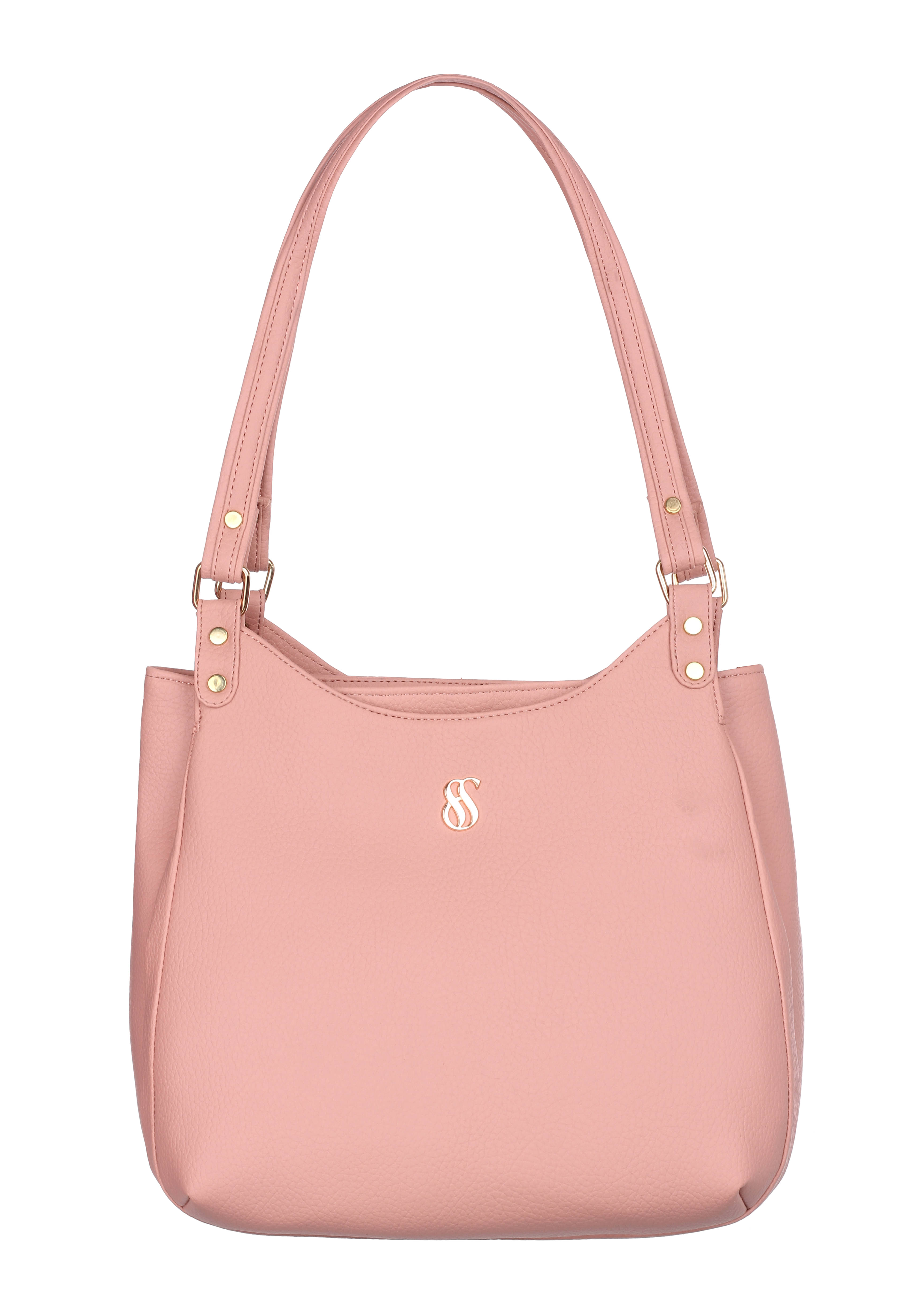     			Fostelo Shoulder Bag PU Set of 1 ( Pink )