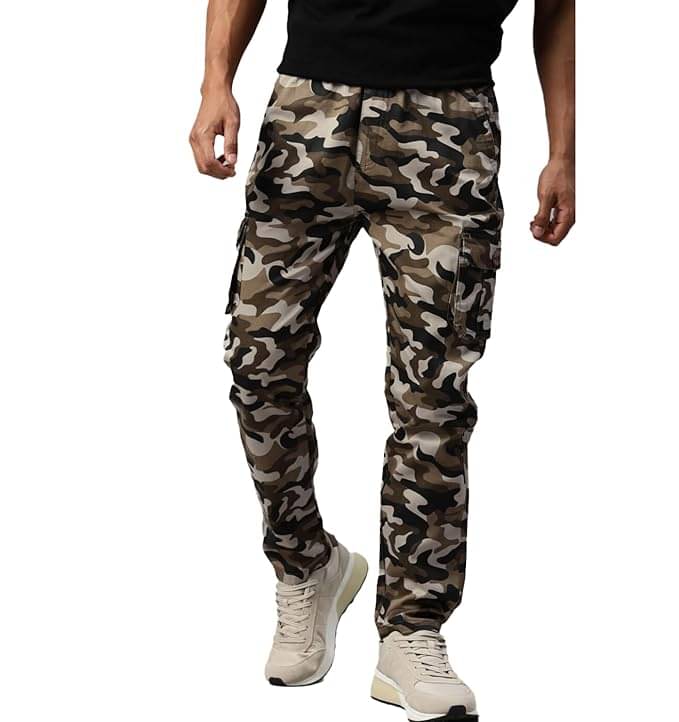     			Reoutlook Regular Flat Men's Cargos - Brown ( Pack of 1 )
