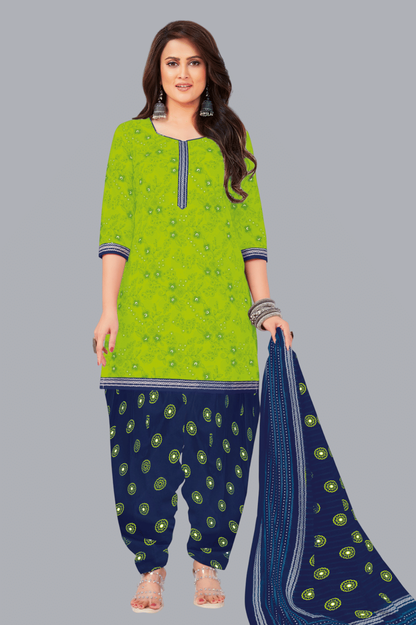 SIMMU Women Cotton Printed Straight Kurti With Patiala Salwar ( Green ) SIMMU Women Cotton Printed Straight Kurti With Patiala Salwar ( Green )