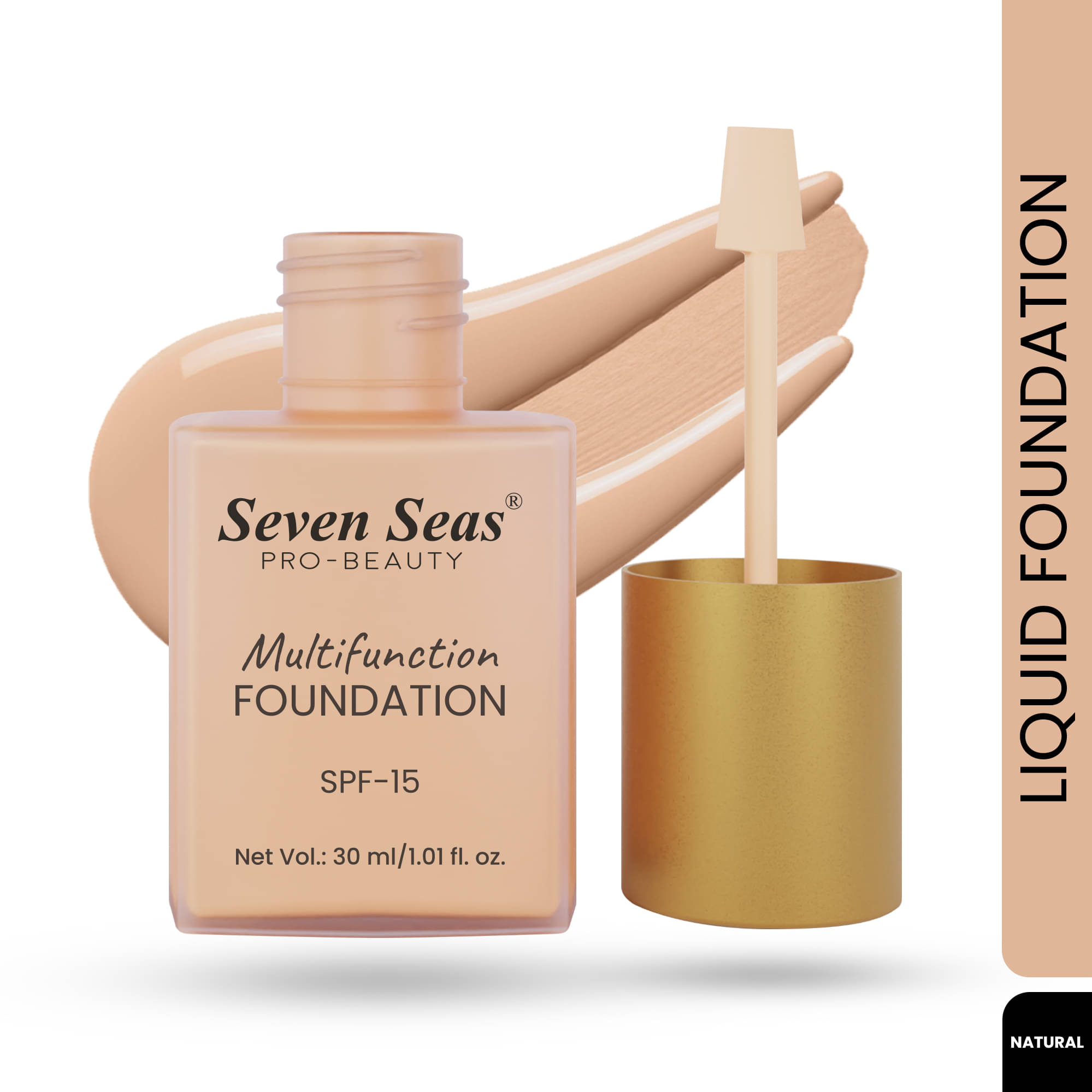     			Seven Seas Matte Liquid For All Skin Types Skin Medium Foundation Pack of 1
