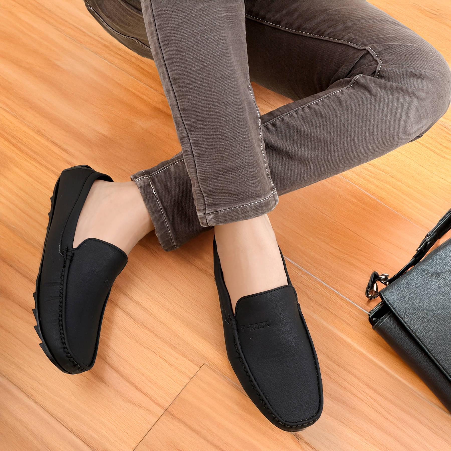     			T-Rock Black Men's Lifestyle Shoes