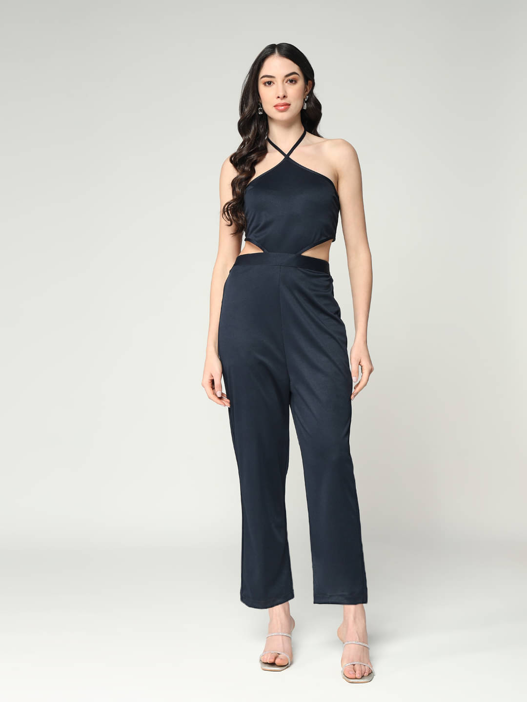     			Zima Leto Navy Blue Polyester Regular Fit Women's Jumpsuit ( Pack of 1 )