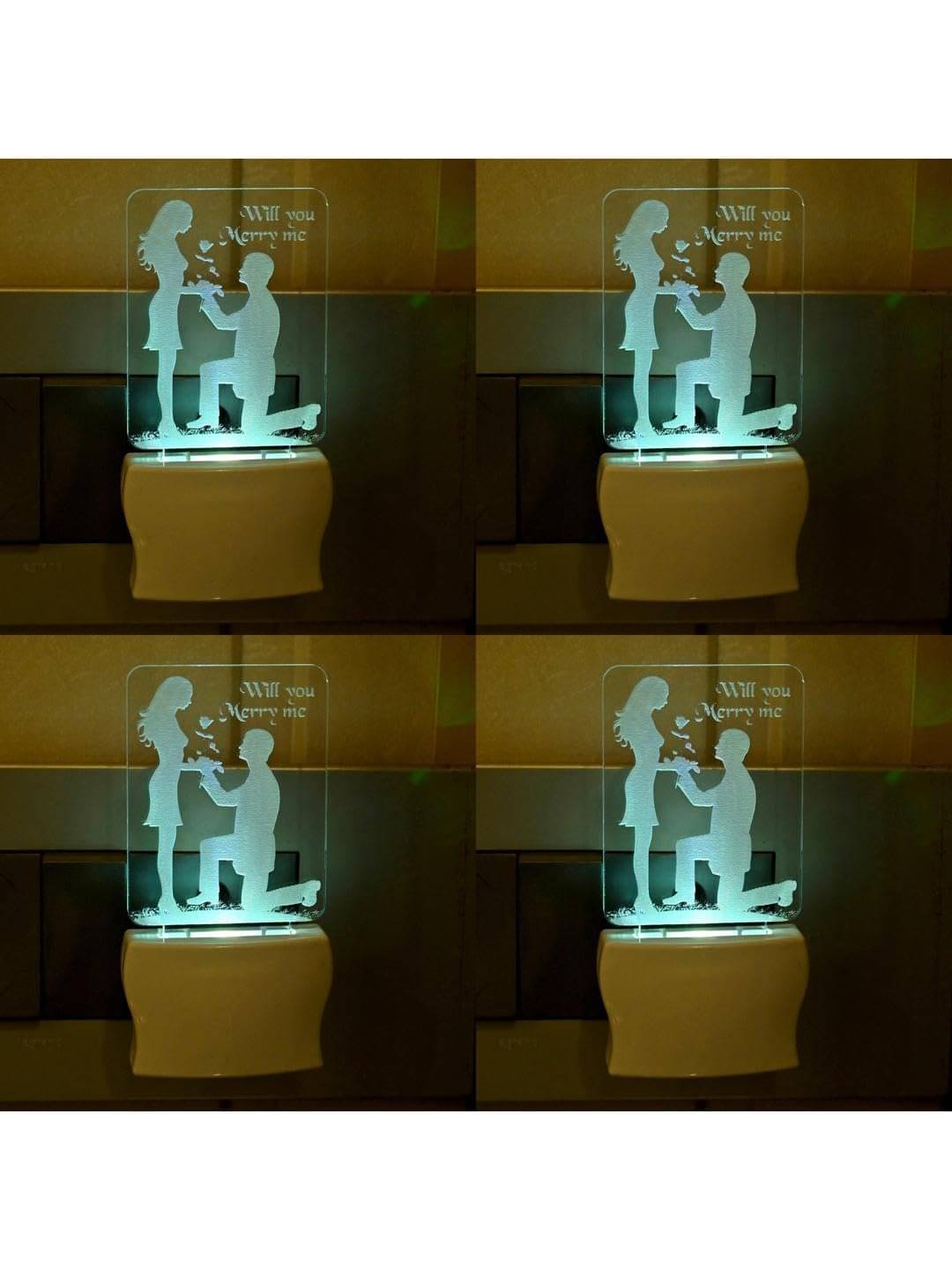     			1st Time Multicolor Night Lamp ( Pack of 4 )