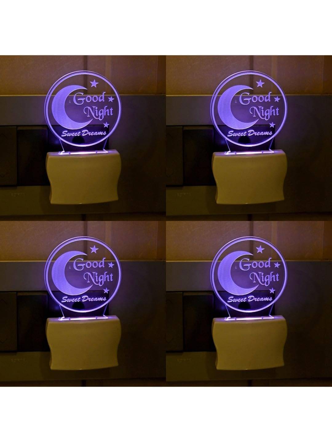     			1st Time Multicolor Night Lamp ( Pack of 4 )