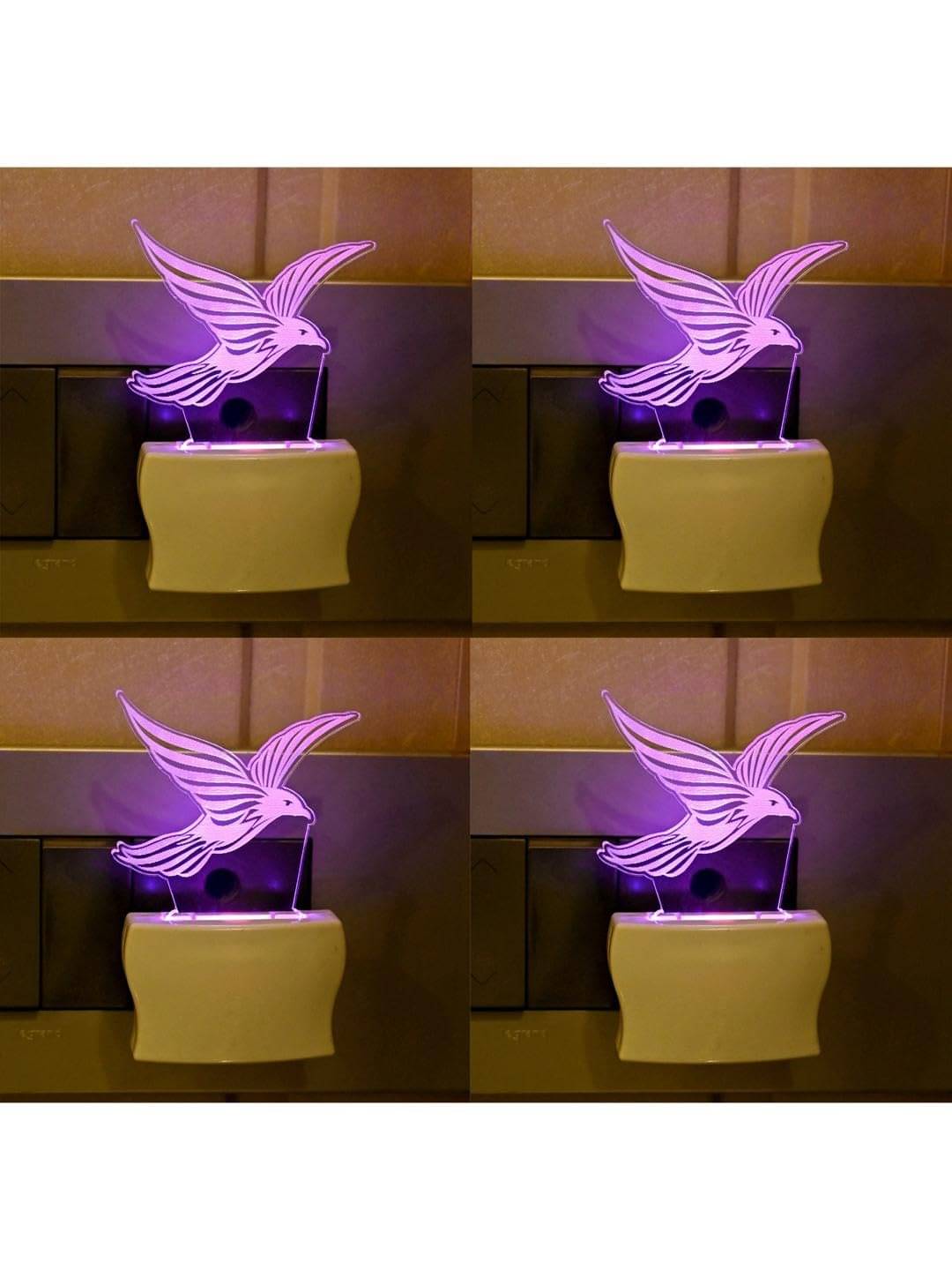     			1st Time Multicolor Night Lamp ( Pack of 4 )