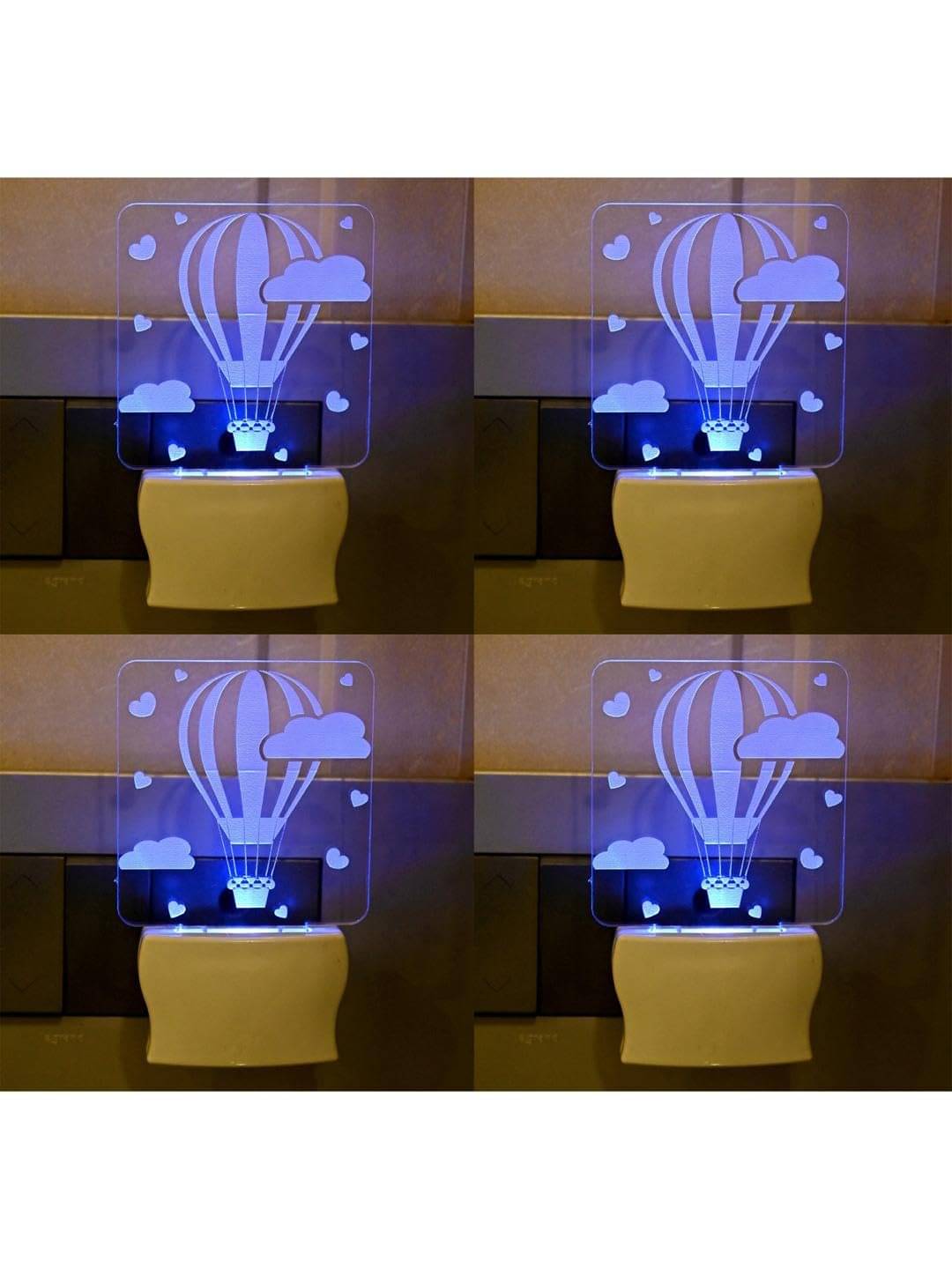 1st Time Multicolor Night Lamp ( Pack of 4 ) 1st Time Multicolor Night Lamp ( Pack of 4 )