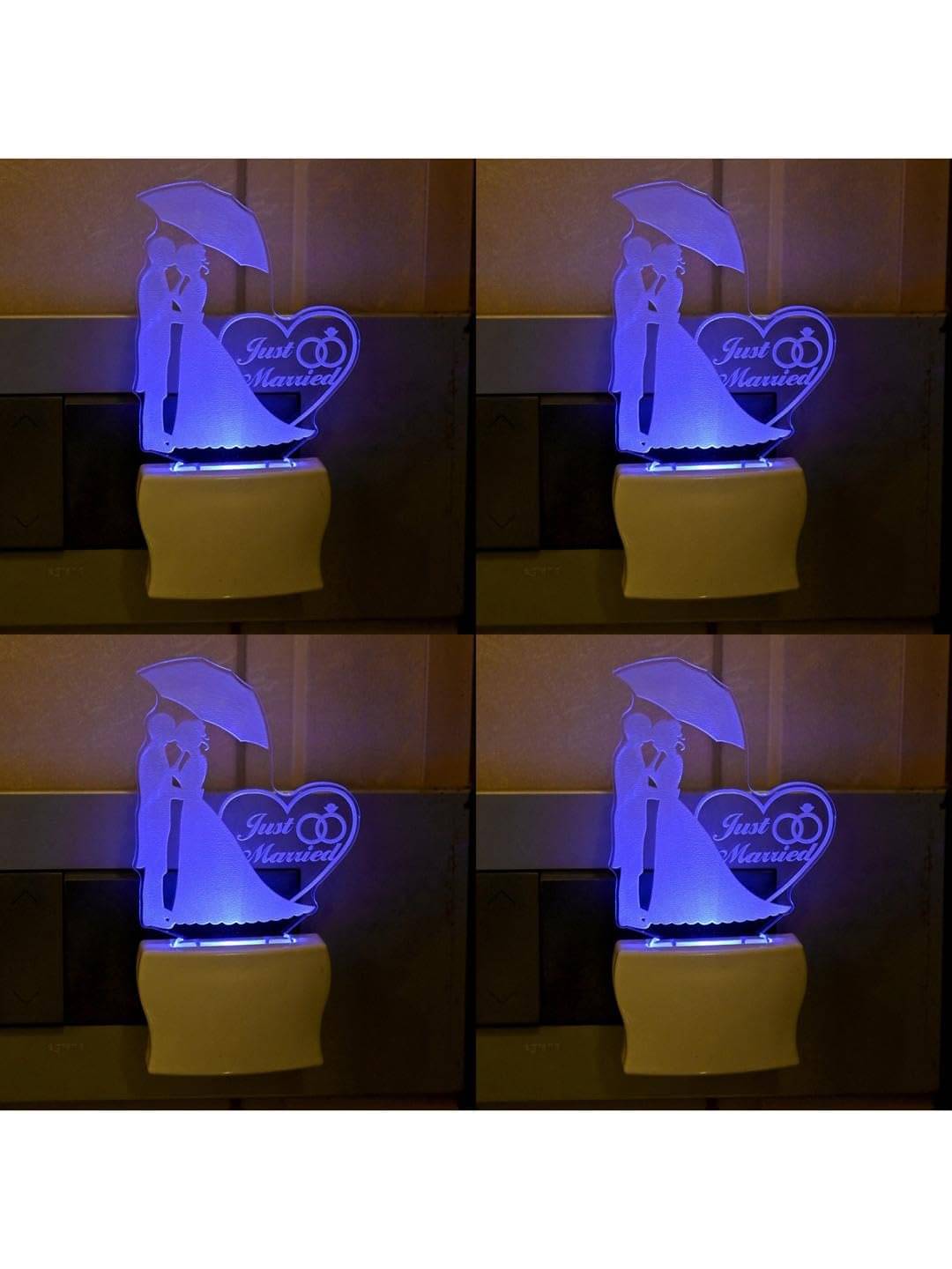     			1st Time Multicolor Night Lamp ( Pack of 4 )