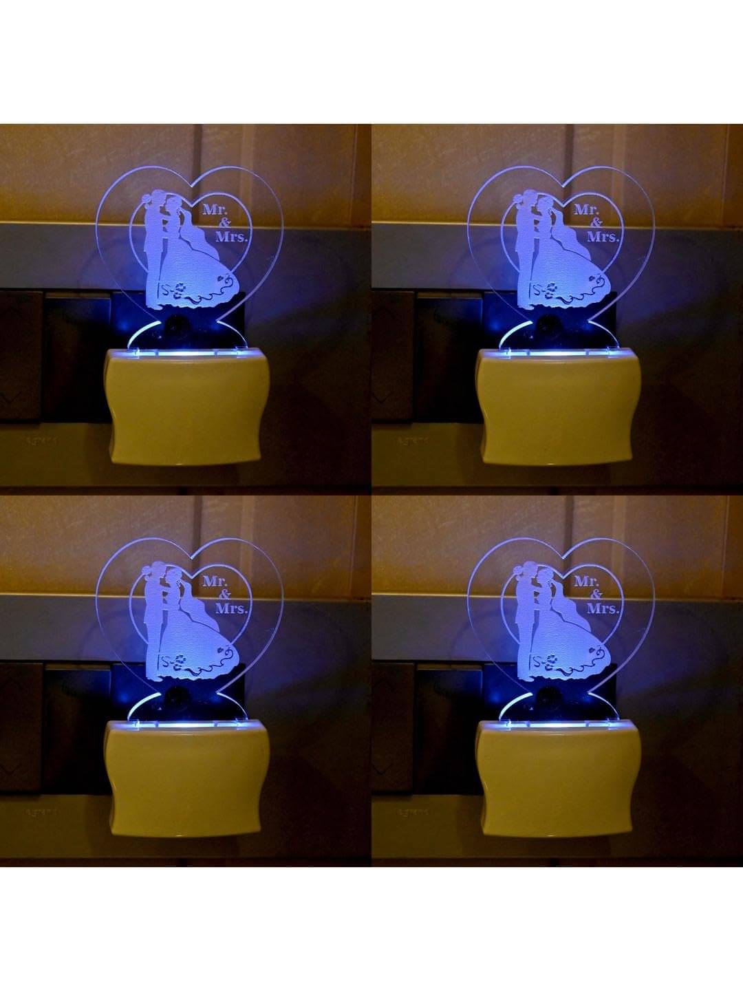     			1st Time Multicolor Night Lamp ( Pack of 4 )