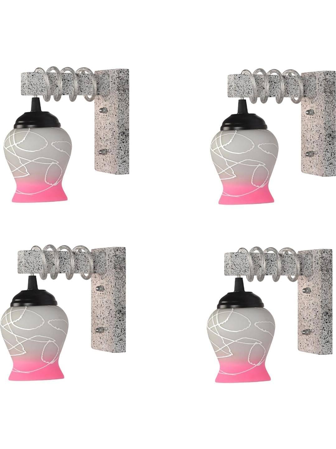     			1st Time Multicolor Swing Arm Wall Light ( Pack of 4 )