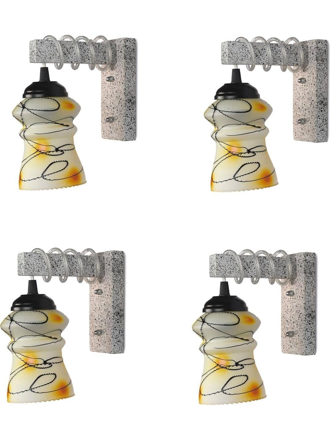     			1st Time Multicolor Swing Arm Wall Light ( Pack of 4 )