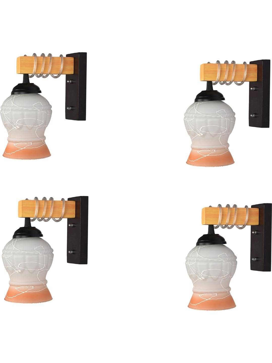     			1st Time Multicolor Swing Arm Wall Light ( Pack of 4 )