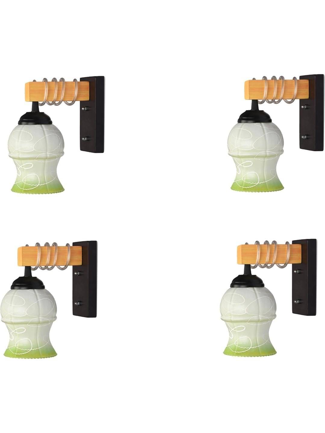     			1st Time Multicolor Swing Arm Wall Light ( Pack of 4 )