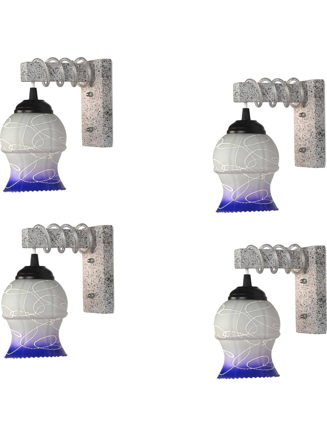     			1st Time Multicolor Swing Arm Wall Light ( Pack of 4 )