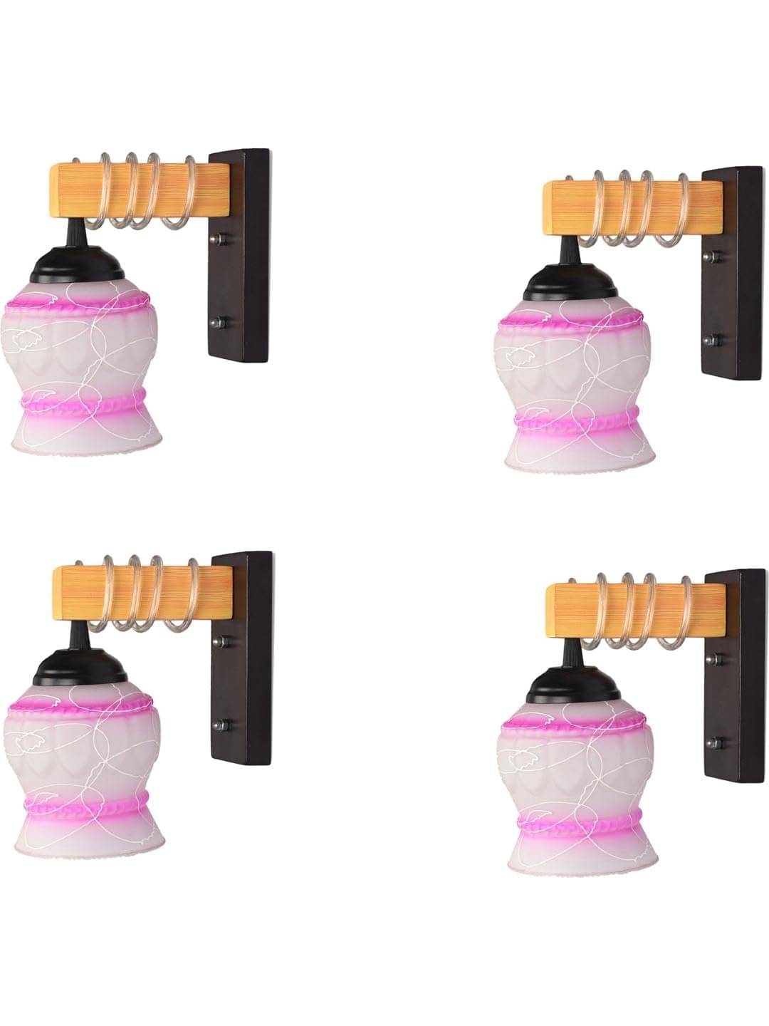     			1st Time Multicolor Swing Arm Wall Light ( Pack of 4 )