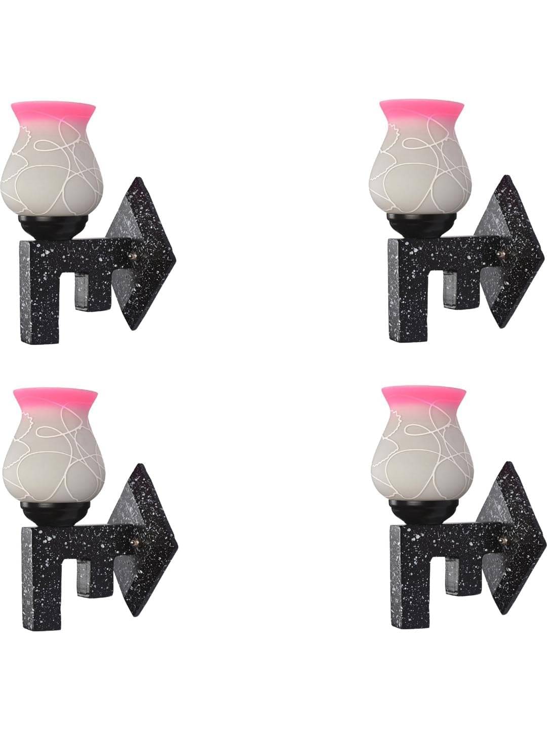     			1st Time Multicolor Up Light Wall Lamp ( Pack of 4 )