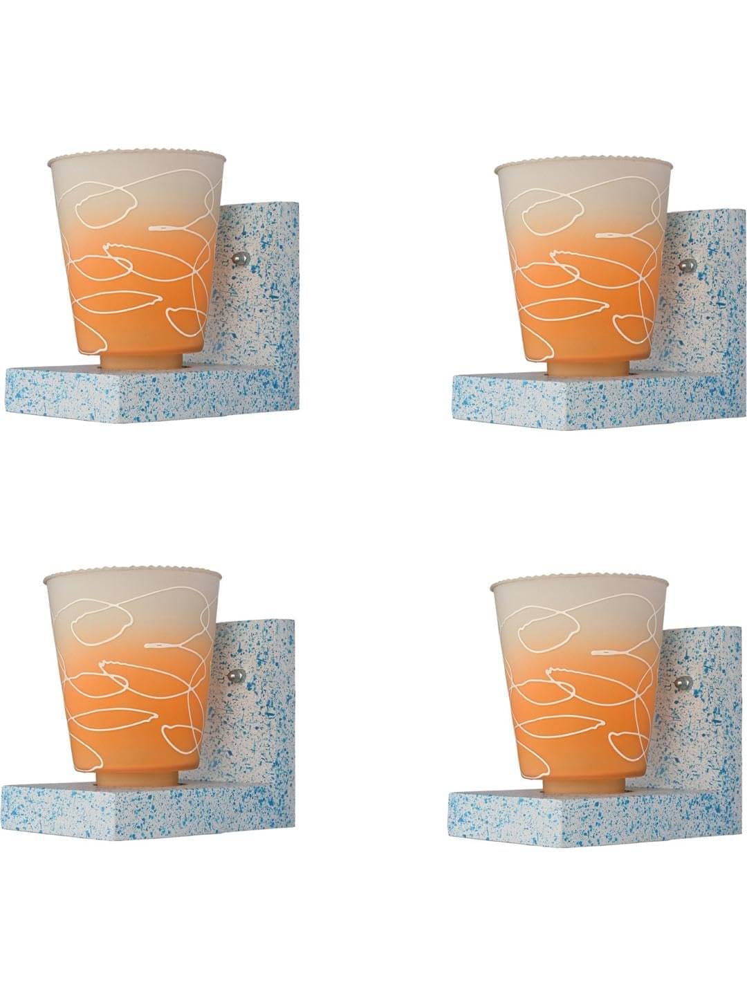     			1st Time Multicolor Wallchiere ( Pack of 4 )
