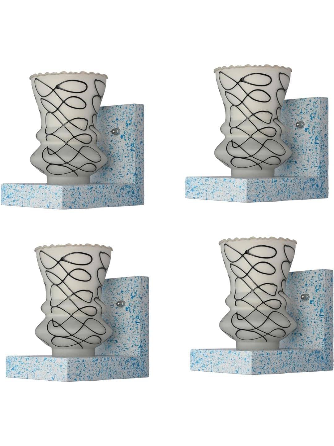1st Time Multicolor Wallchiere ( Pack of 4 ) 1st Time Multicolor Wallchiere ( Pack of 4 )