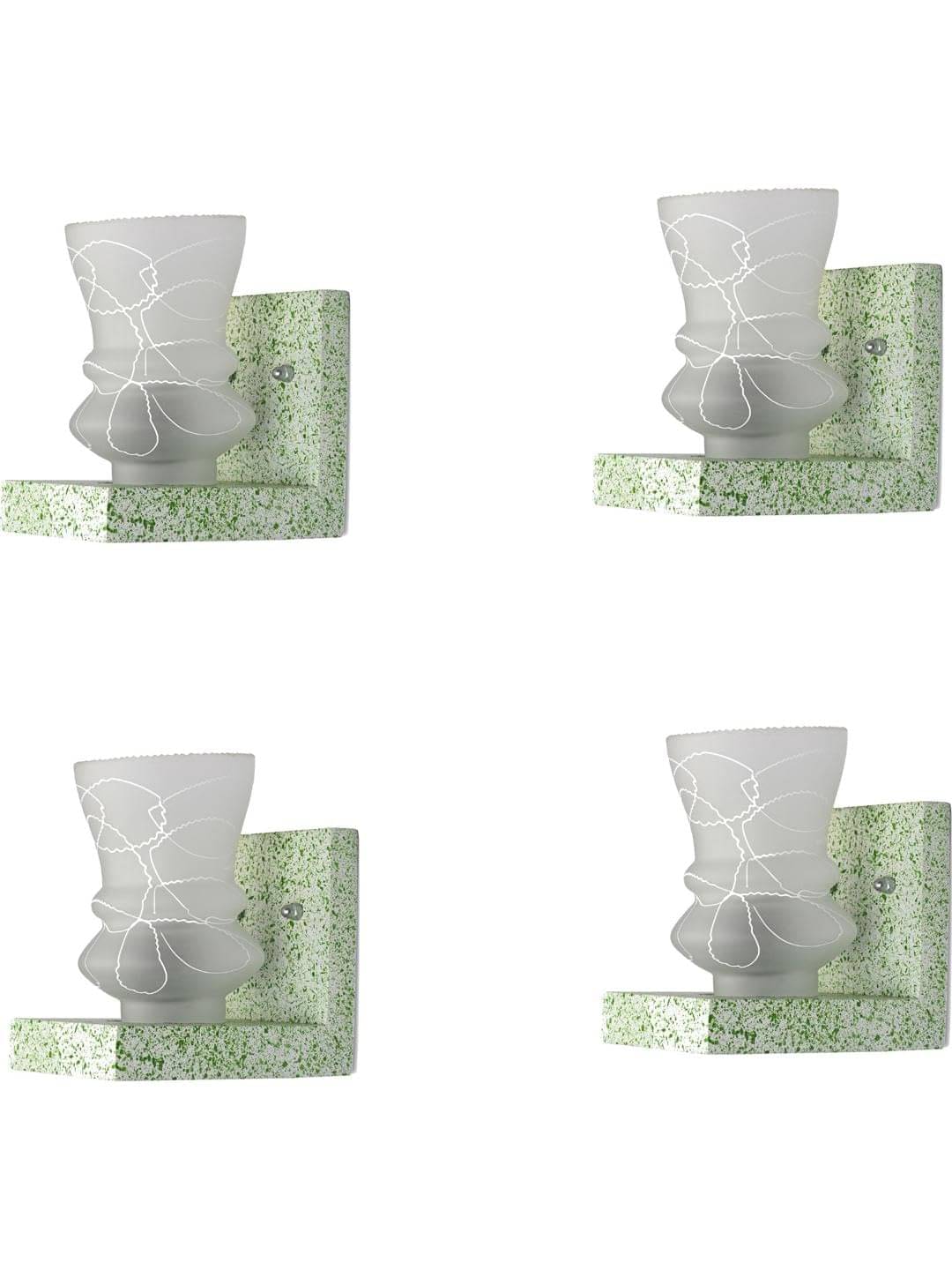    			1st Time White Wallchiere ( Pack of 4 )