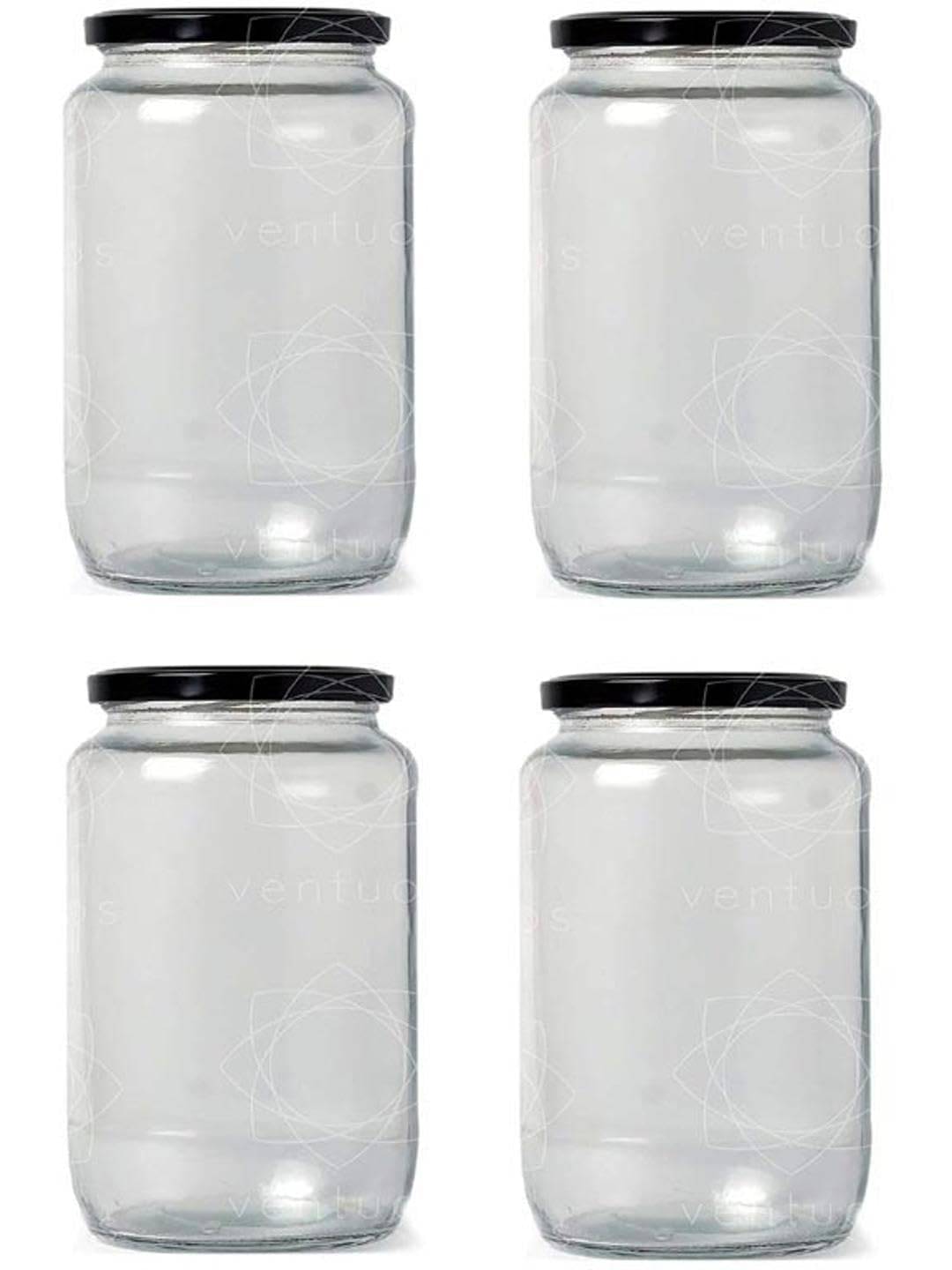 AFAST Multipurpose Jar Glass Transparent Multi-Purpose Container ( Set of 4 ) AFAST Multipurpose Jar Glass Transparent Multi-Purpose Container ( Set of 4 )