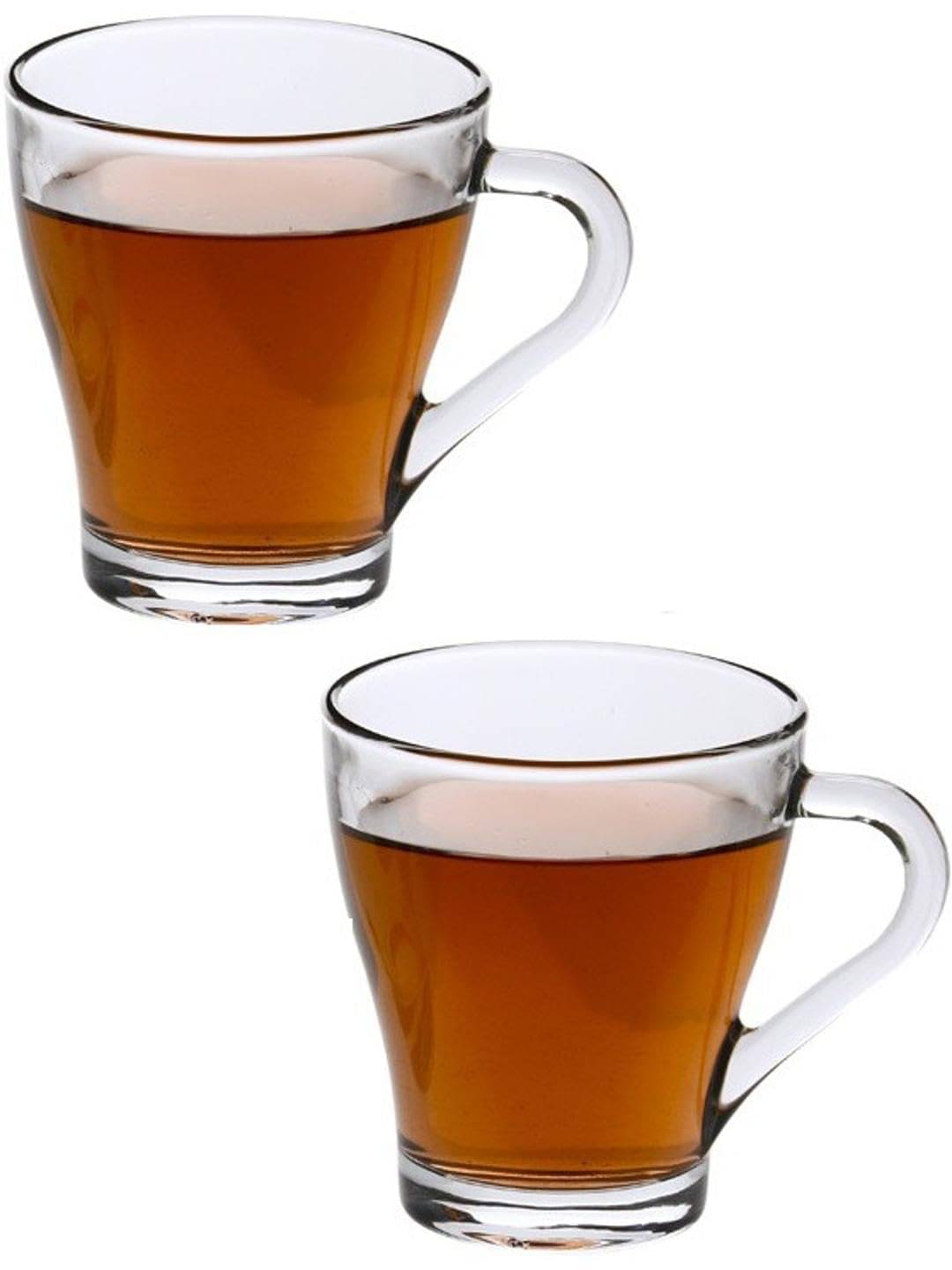    			AFAST Tea Coffee Cup Floral Glass Tea Cup 240 ml ( Pack of 2 )