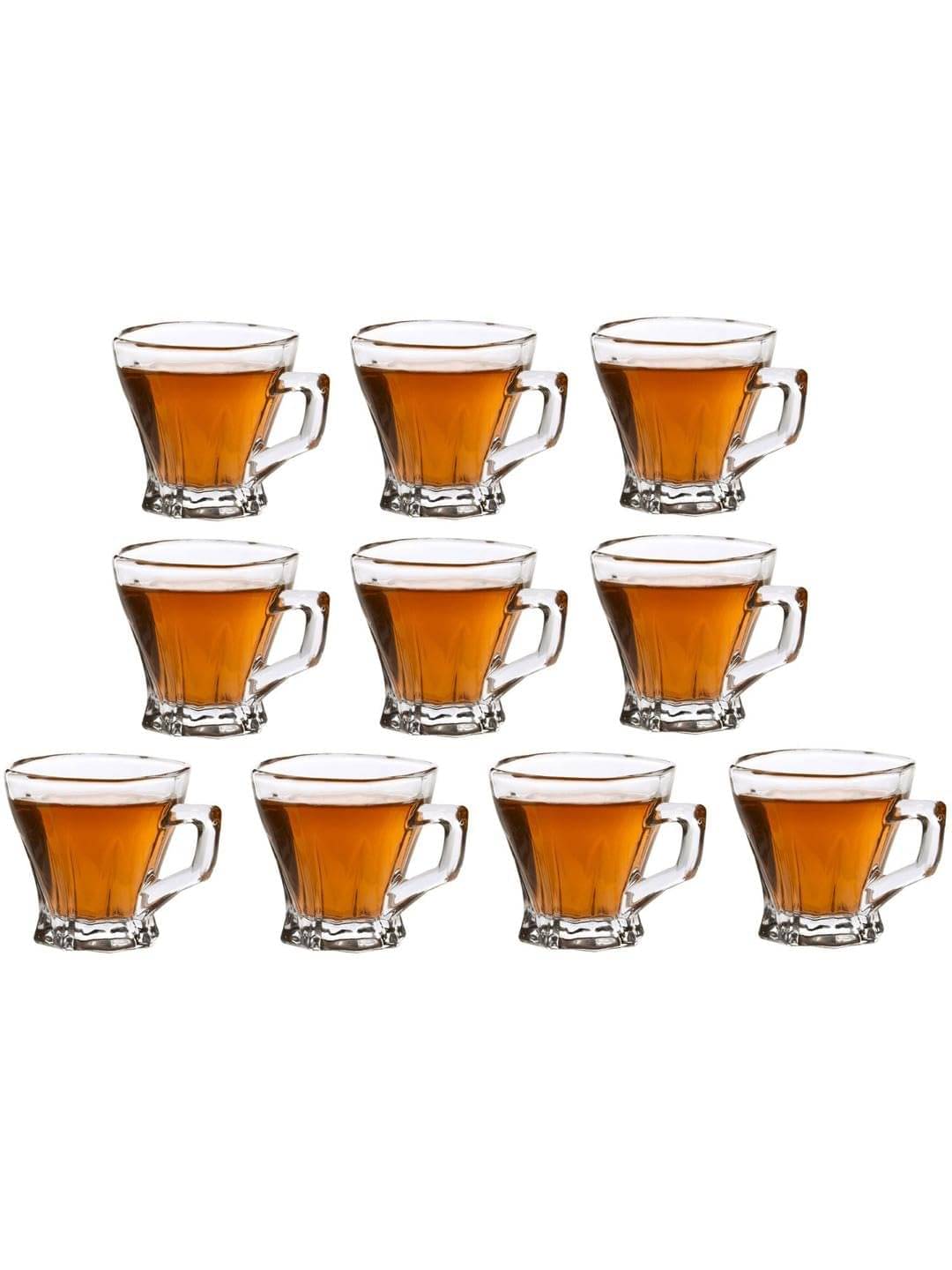     			AFAST Tea Coffee Cup Solid Glass Tea Cup 120 ml ( Pack of 10 )