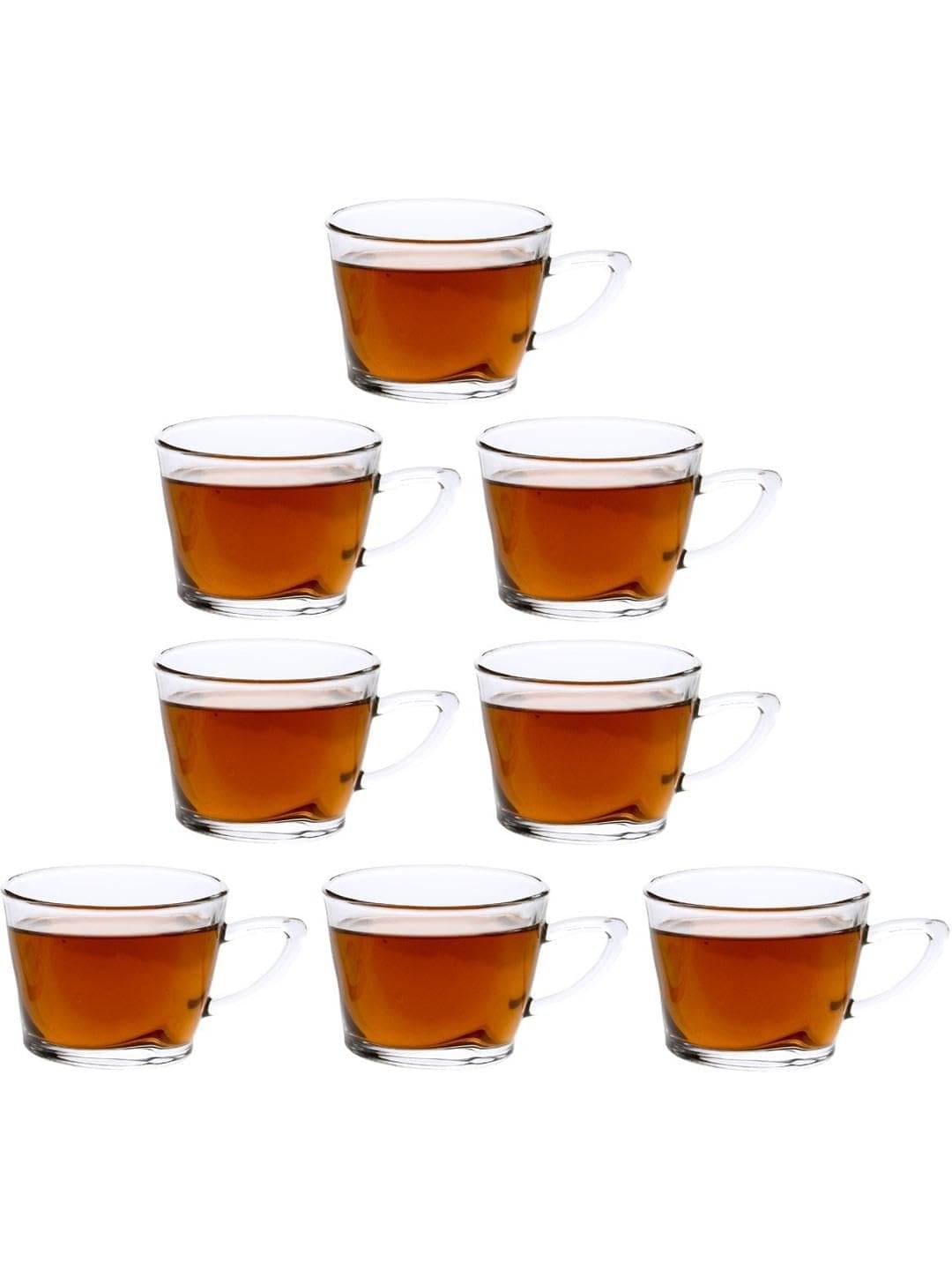     			AFAST Tea Coffee Cup Solid Glass Tea Cup 170 ml ( Pack of 8 )