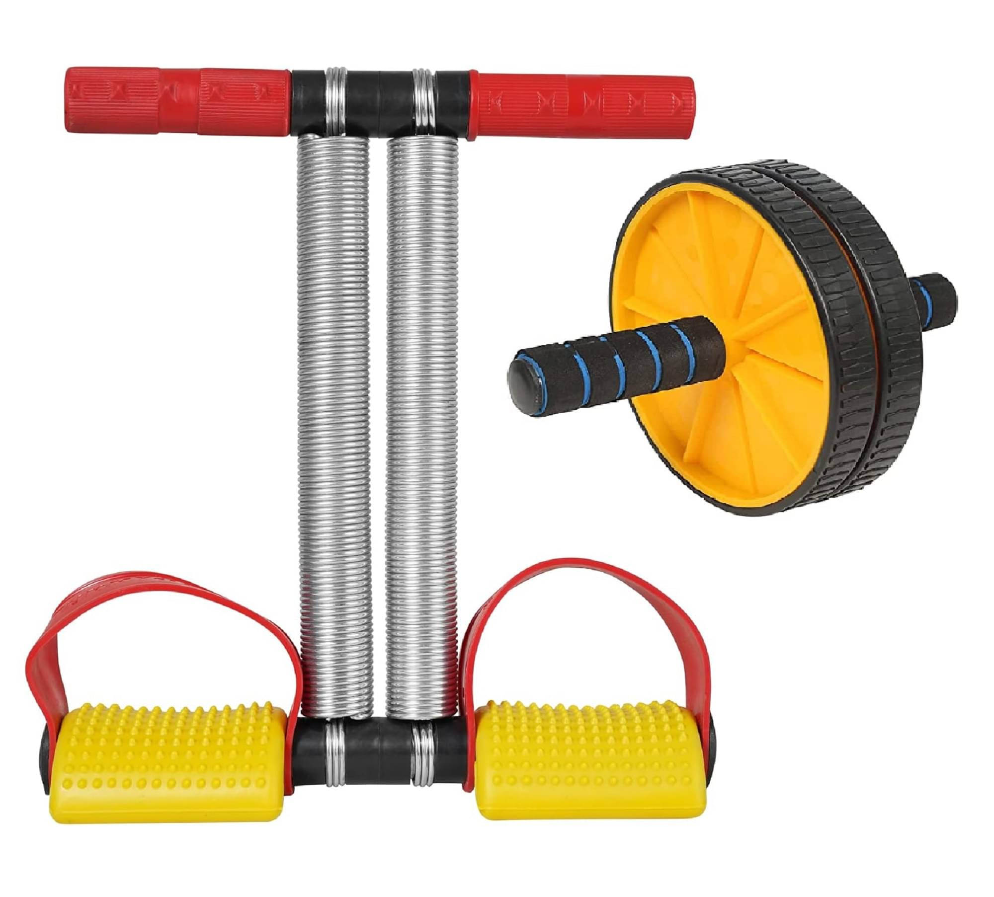 Ab Tummy Trimmer with Ab Wheel Roller Combo Core Abdominal Workout Weight Loss Trimmer-Abs Exerciser-Body Toner for Men & Women Ab Tummy Trimmer with Ab Wheel Roller Combo Core Abdominal Workout Weight Loss Trimmer-Abs Exerciser-Body Toner for Men & Women