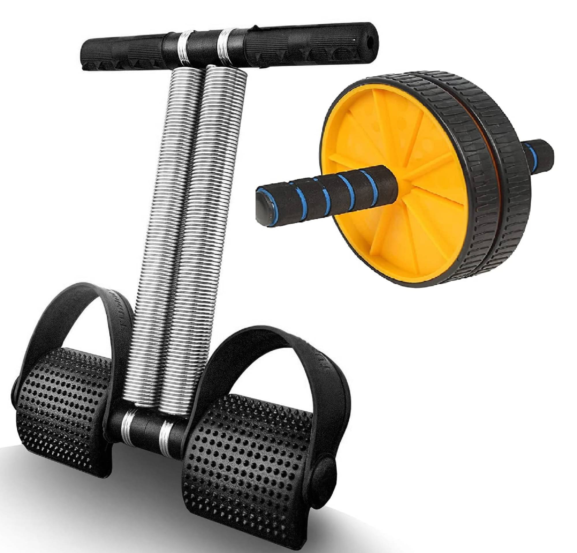 Ab Tummy Trimmer with Ab Wheel Roller Combo Core Abdominal Workout Weight Loss Trimmer-Abs Exerciser-Body Toner for Men & Women Ab Tummy Trimmer with Ab Wheel Roller Combo Core Abdominal Workout Weight Loss Trimmer-Abs Exerciser-Body Toner for Men & Women
