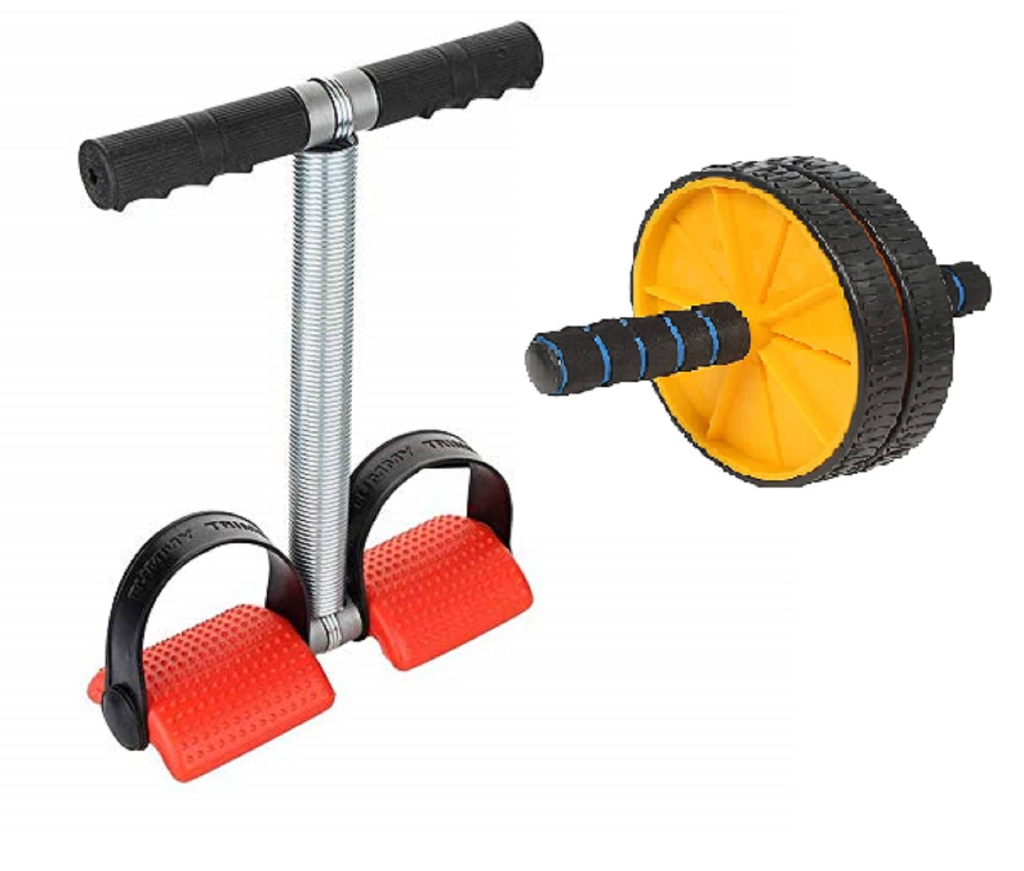 Ab Tummy Trimmer with Ab Wheel Roller Combo Core Abdominal Workout Weight Loss Trimmer-Abs Exerciser-Body Toner for Men & Women Ab Tummy Trimmer with Ab Wheel Roller Combo Core Abdominal Workout Weight Loss Trimmer-Abs Exerciser-Body Toner for Men & Women