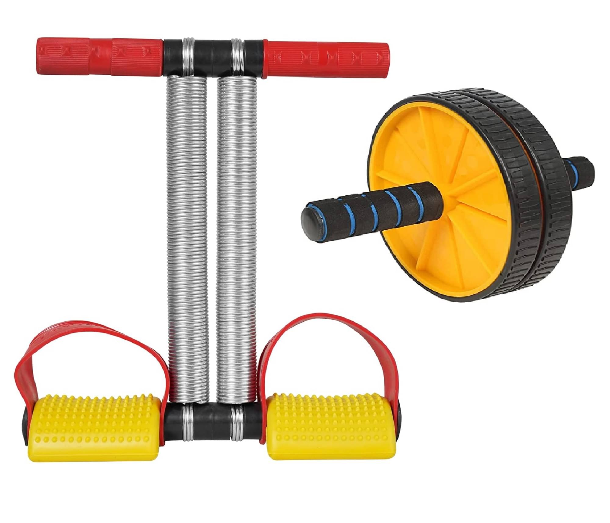     			Ab Wheel Roller & Tummy Trimmer Combo Abs Abdominal Home Gym Exercise Equipment For Body Workout Men & Women