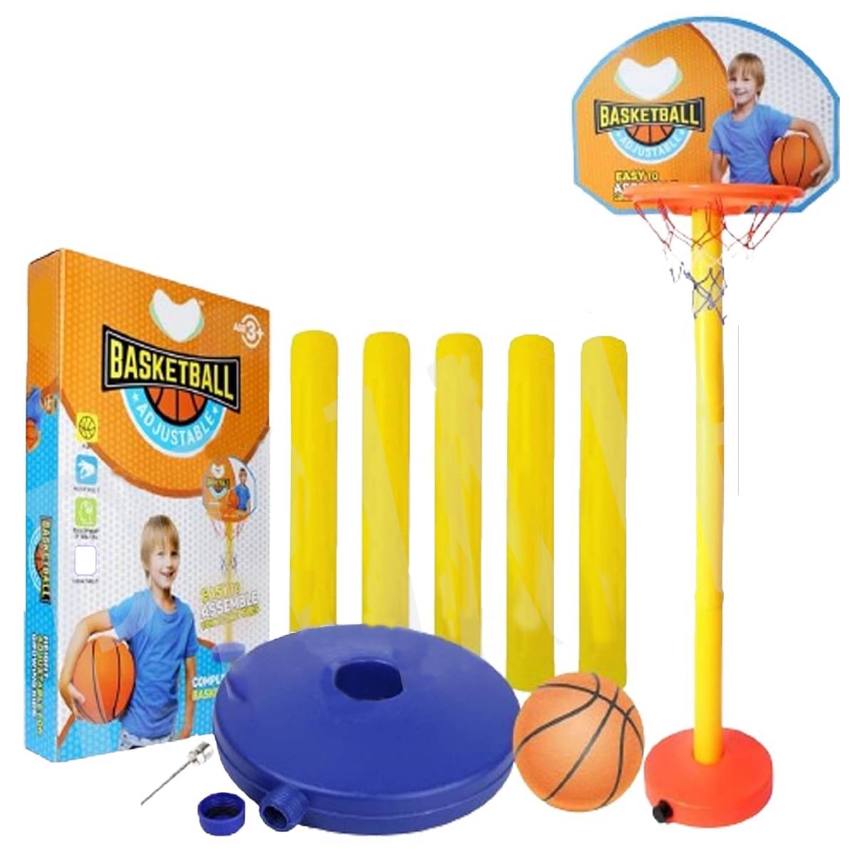     			Basketball Board with Adjustable Stand for Kids Sports Toys Indoor & Outdoor Game