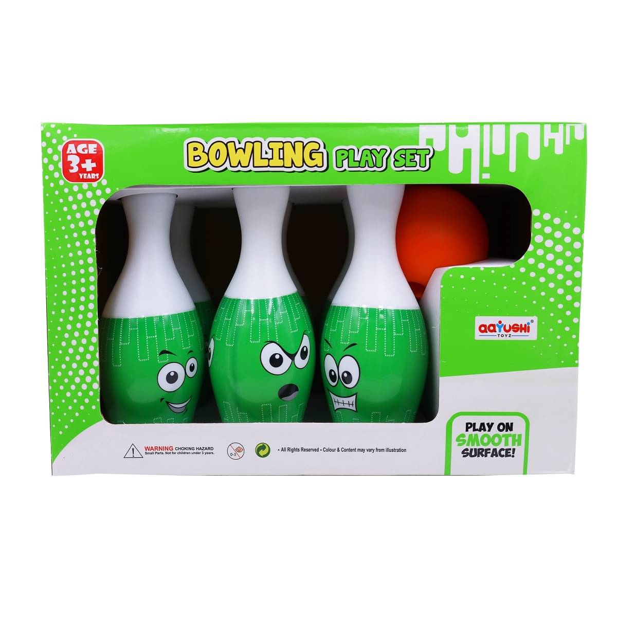 Bowling Game for Kids with 6 Big Pins &1 Ball Indoor & Outdoor Fun Activity Game Bowling Game for Kids with 6 Big Pins &1 Ball Indoor & Outdoor Fun Activity Game