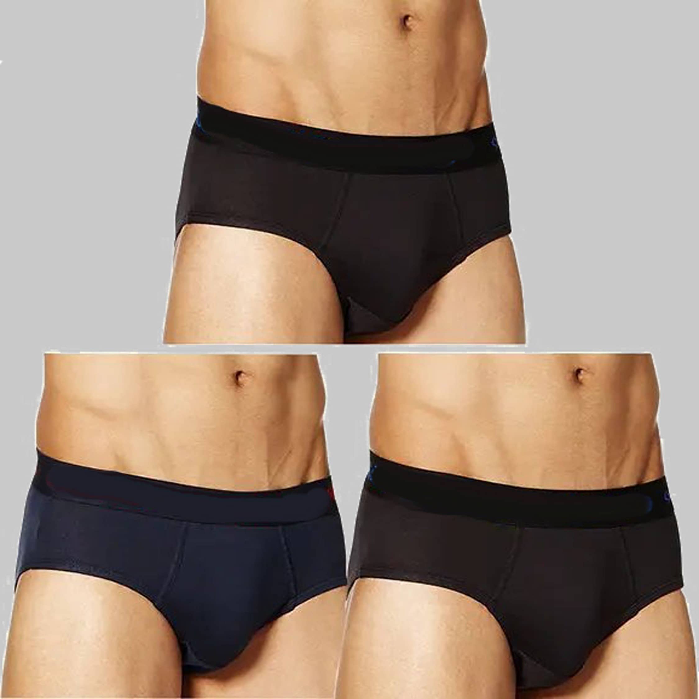 CAVENDRES Pack of 3 Cotton Blend Briefs For Men's ( Multicolor )