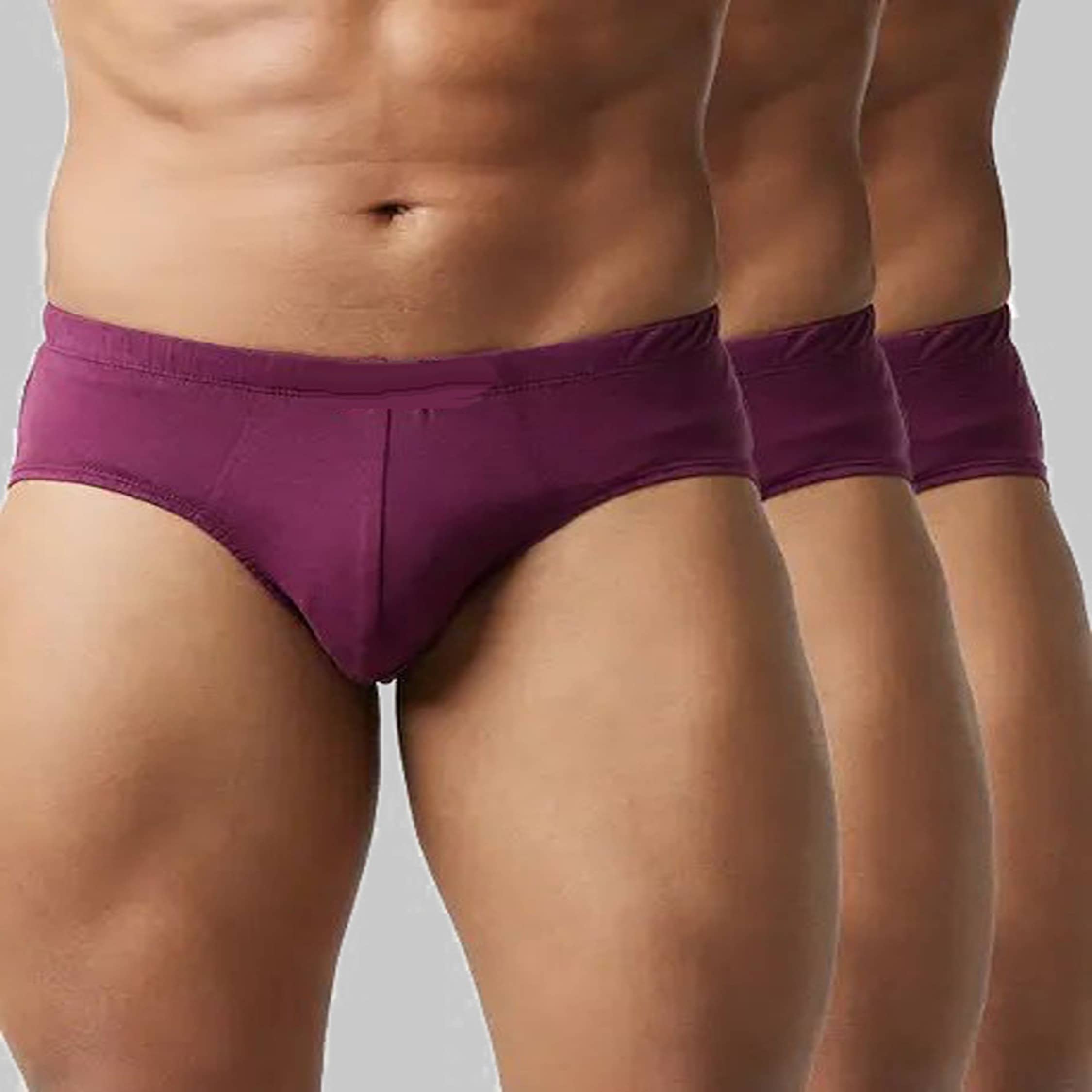 CAVENDRES Pack of 3 Cotton Blend Briefs For Men's ( Multicolor )