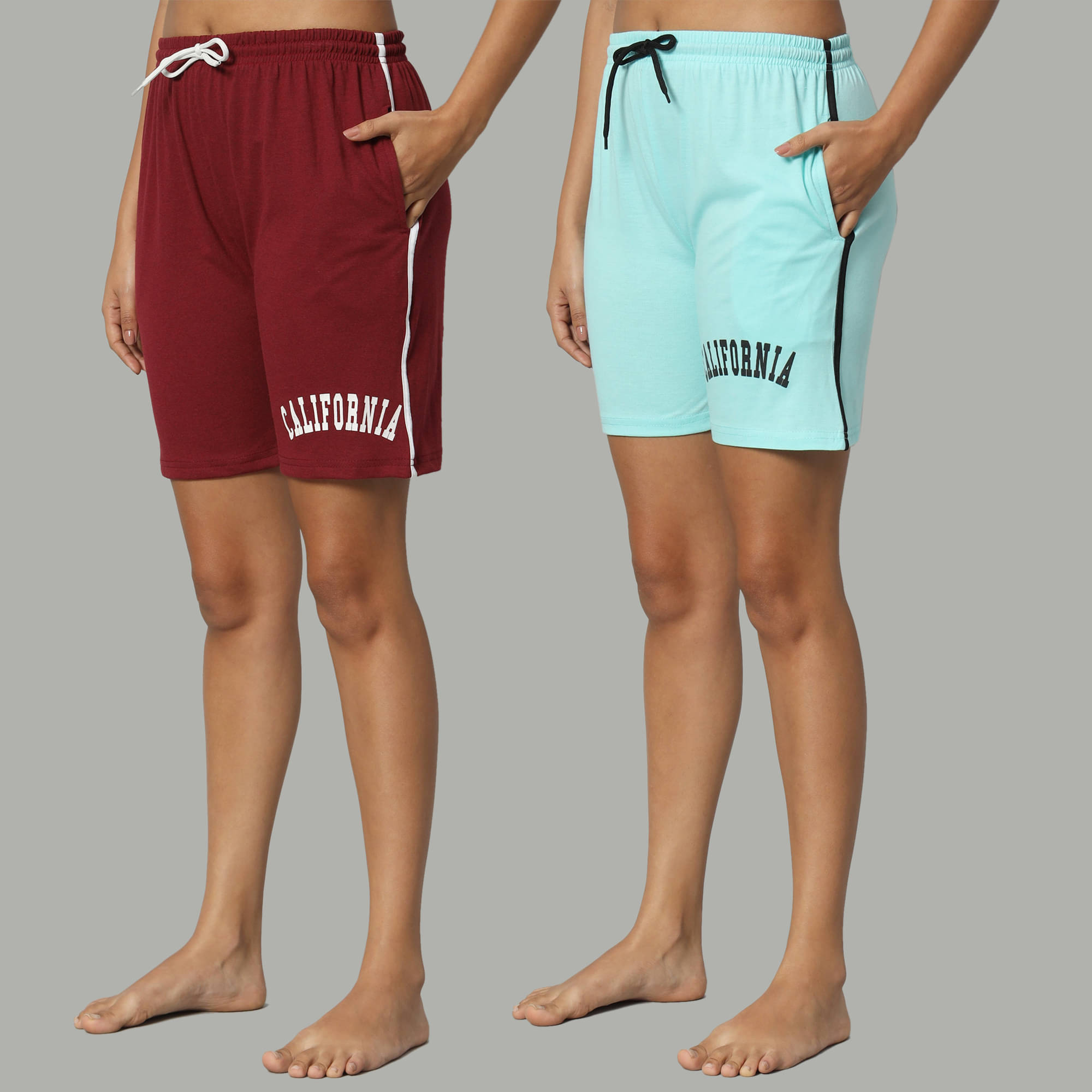     			DUCOHIVE Cotton Blend Bermuda - Multicolor 8 Pack of 2