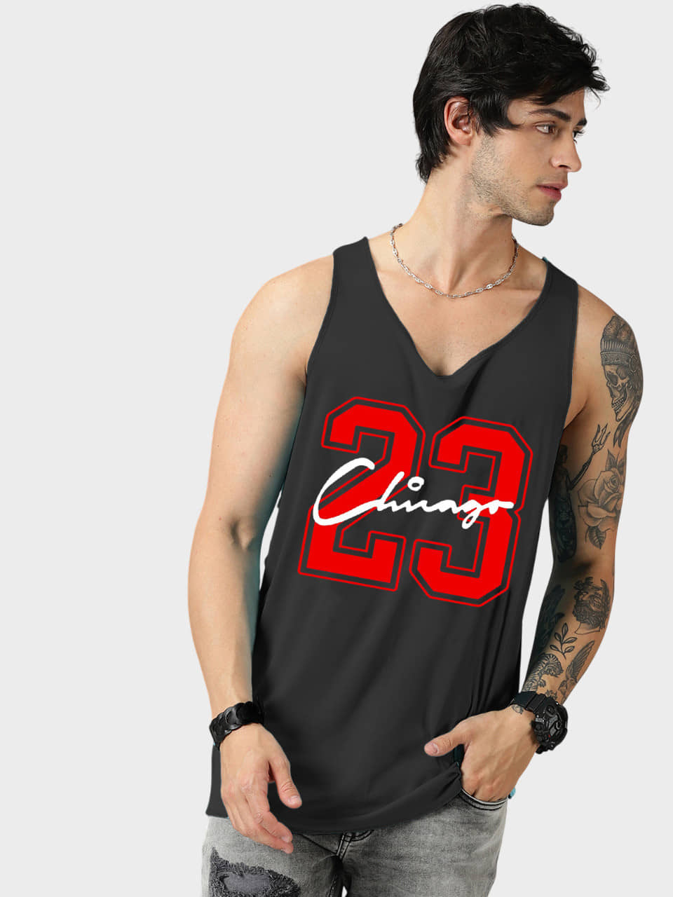 Diversify Pack of 1 Polyester Gym Vest For Men ( Black ) - Nightwear & Loungewear | Buy online on ZillyBuy