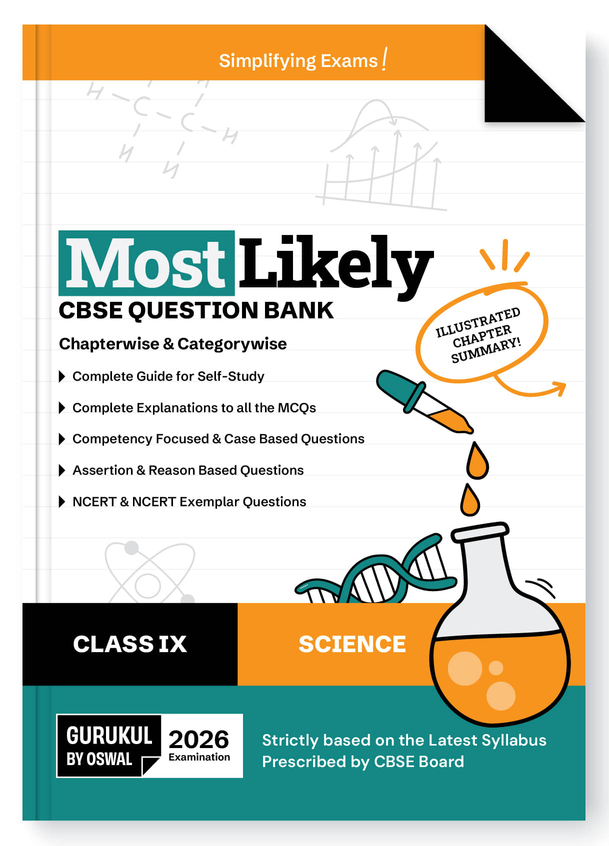 Gurukul By Oswal Science Most Likely CBSE Question Bank for Class 9 Exam 2026 - Chapterwise & Categorywise, New Paper Pattern (MCQs, Case, Assertion & Gurukul By Oswal Science Most Likely CBSE Question Bank for Class 9 Exam 2026 - Chapterwise & Categorywise, New Paper Pattern (MCQs, Case, Assertion &